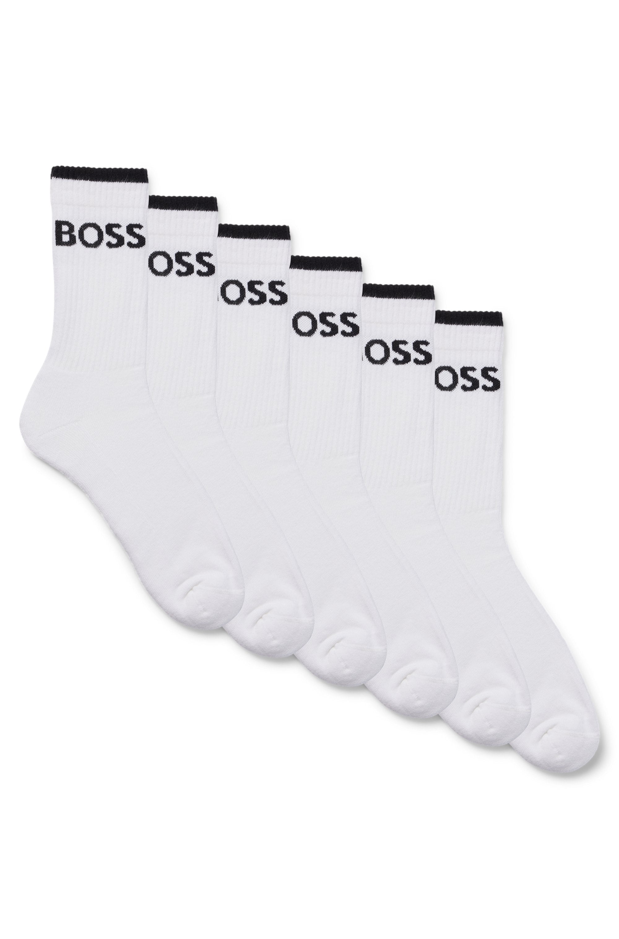 BOSS Businesssocken »6P QS Stripe CC« Packung, 6er, 6 Stk. tlg. mit BOSS Schriftzug