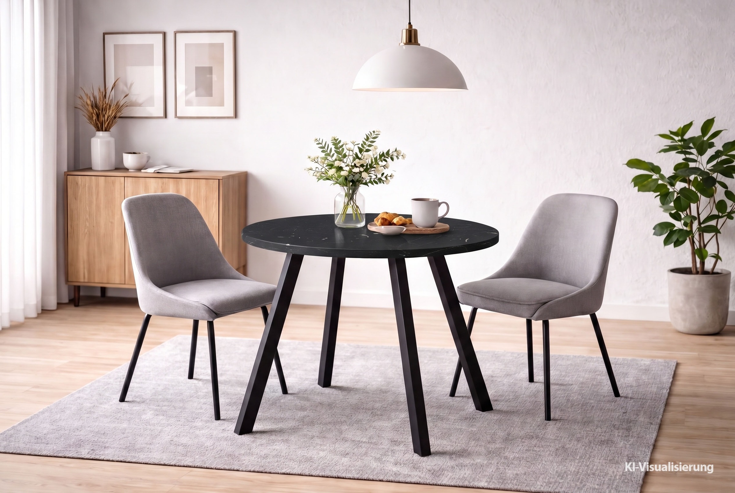 Mäusbacher Bistrotisch "Big Bistro Metall" Runde Platte Ø 70 cm H 75 cm