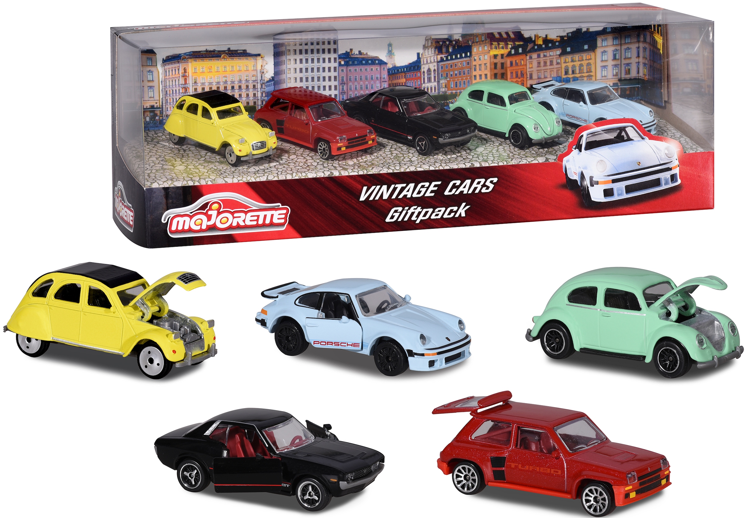 majORETTE Spielzeug-Auto »Vintage«, (Set, 5 tlg.)