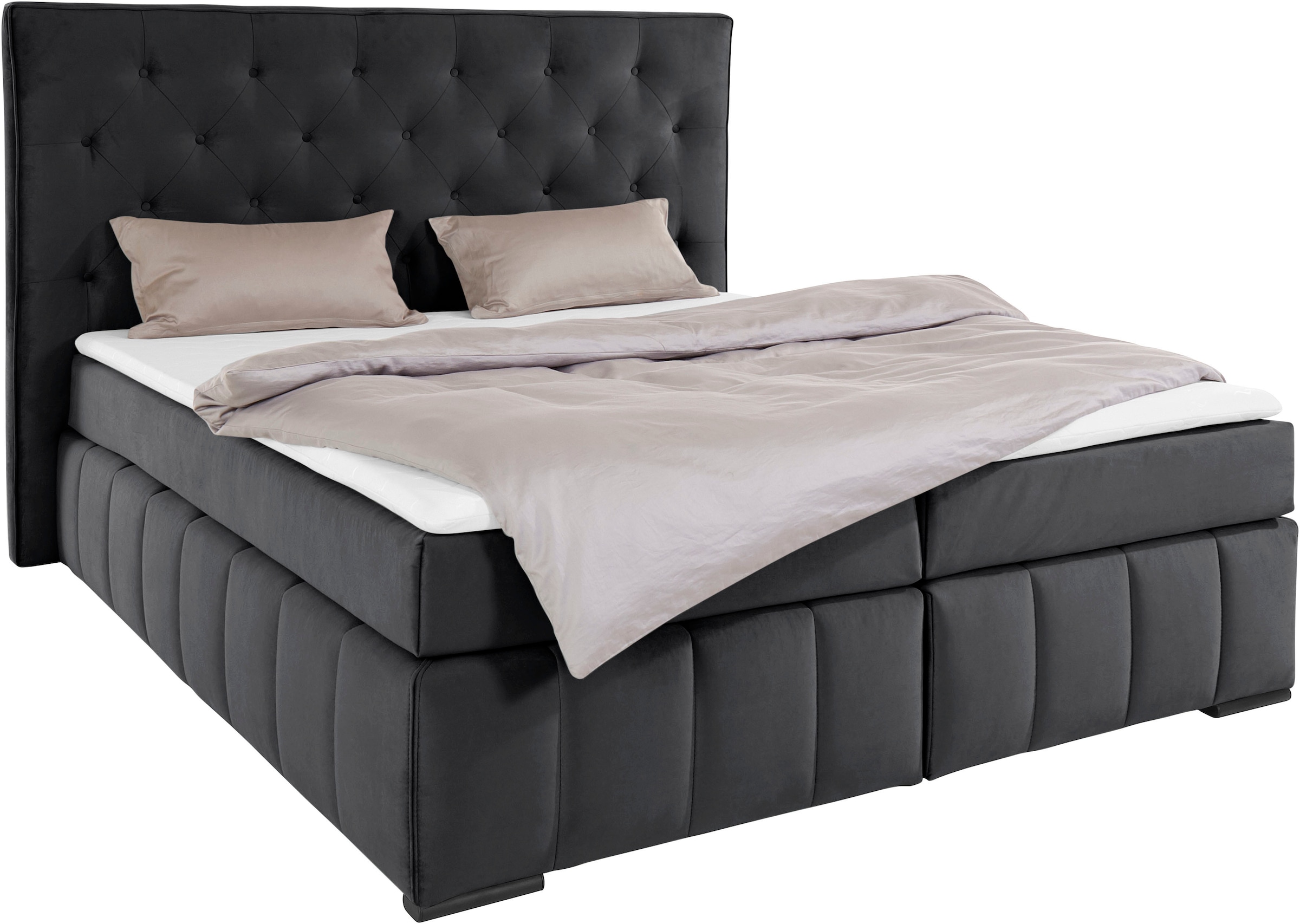 COLLECTION AB Boxbett »Vancouver«, inkl. Topper, 3 Matratzenarten und in H2, H3 und H4 wählbar