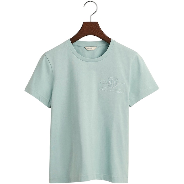 Gant T-Shirt »REG TONAL SHIELD KA T-SHIRT«, mit Zwillingsnähten an den  Saumkanten online kaufen bei Jelmoli-Versand Schweiz
