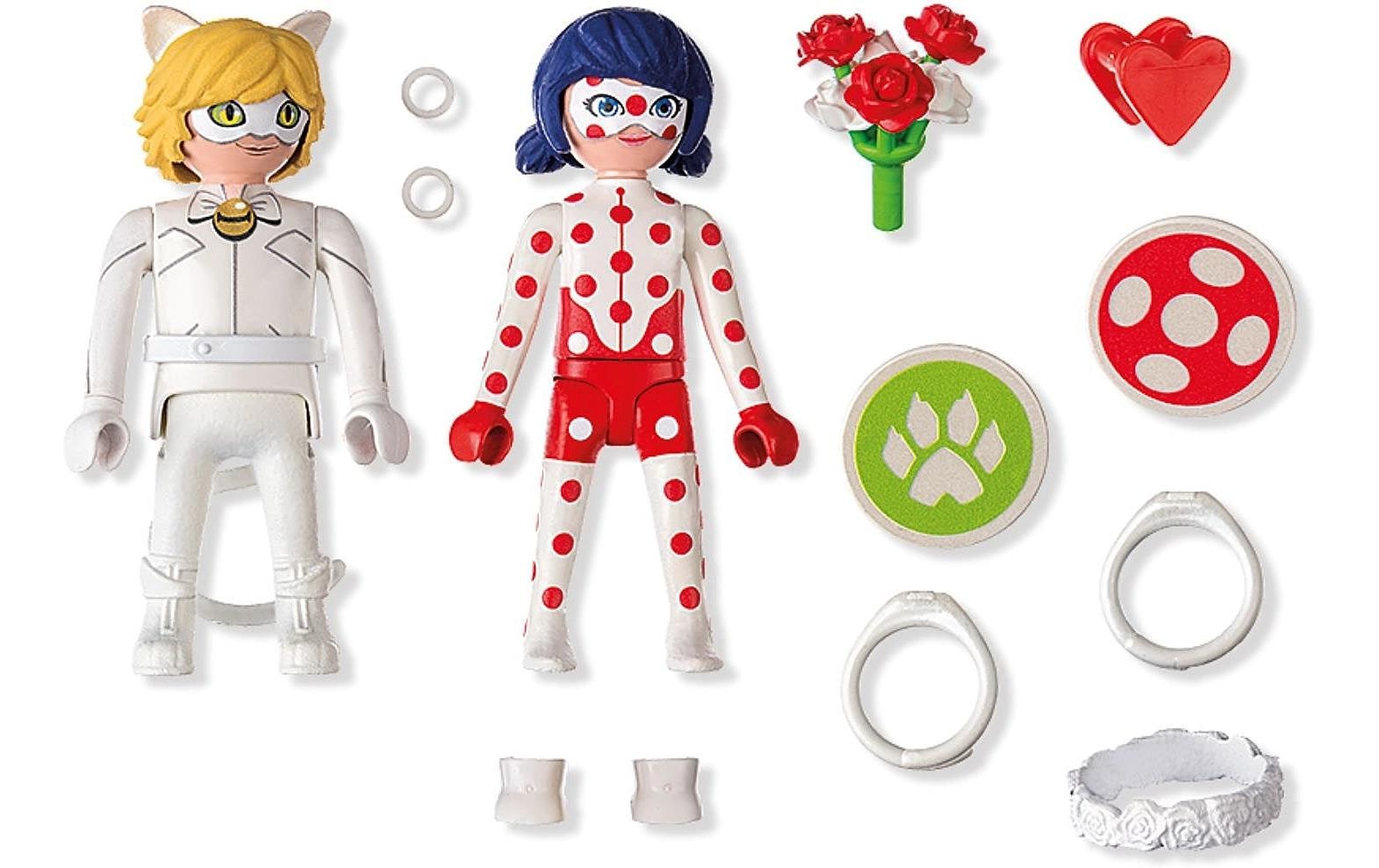 Playmobil® Spielbausteine »Miraculous Ladybugs und Cat Noirs Hochzeitstraum 71865«, (17 St.)