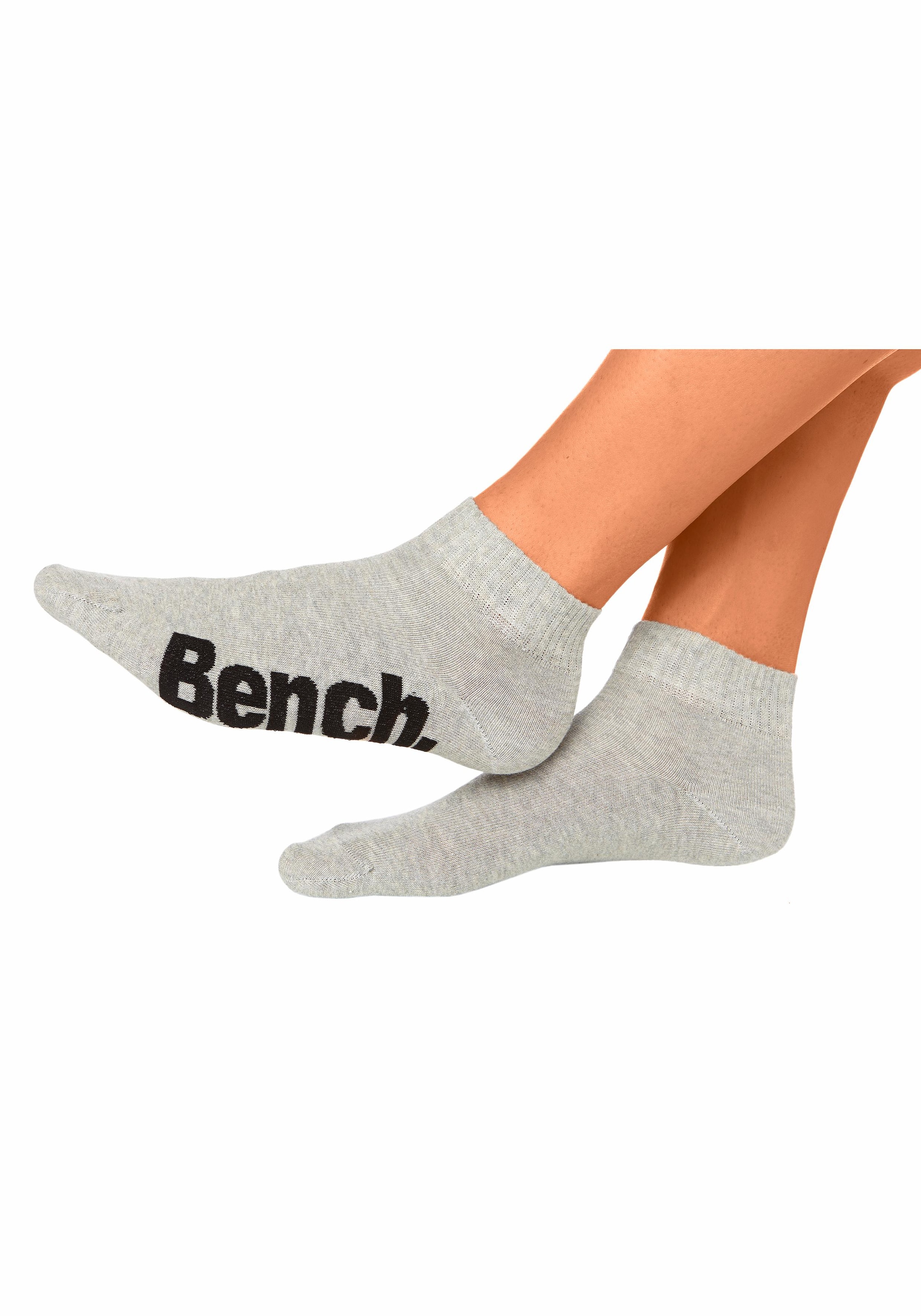 Bench. Kurzsocken, (Set, 6 Paar), mit komfortablem Rippbündchen