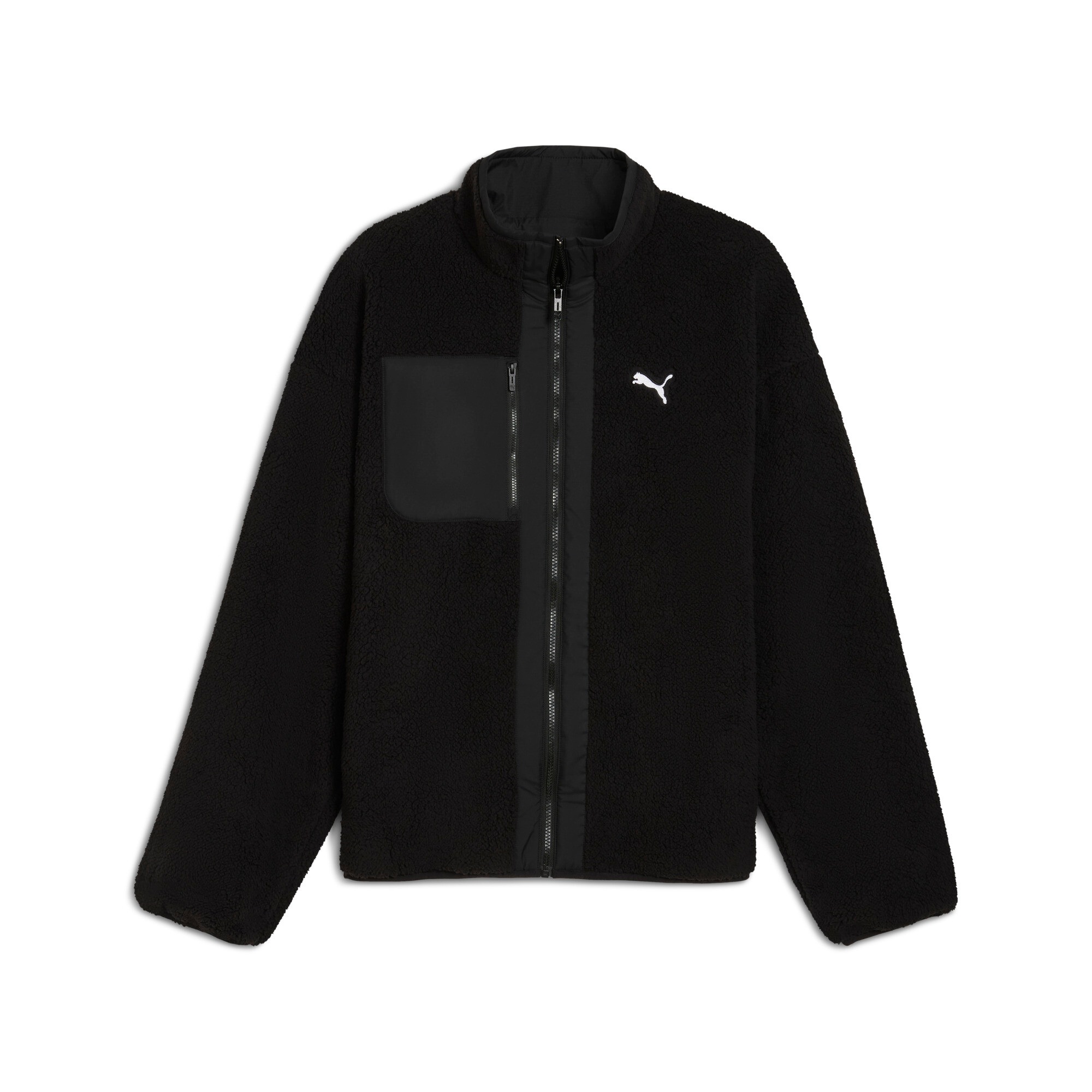 PUMA Winterjacke »REVERSIBLE HYBRID SHERPA JACKET« mit Kapuze Wendefunktion, mit Brusttasche, mit WarmCELL Technologie