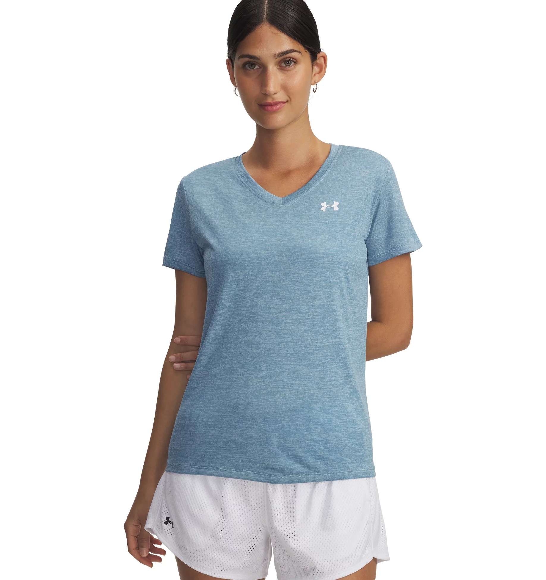 Under Armour® Trainingsshirt »TECH SSV- TWIST« 1 Stk. Kurzarm, atmungsaktiv, schnell trocknend, V-Ausschnitt