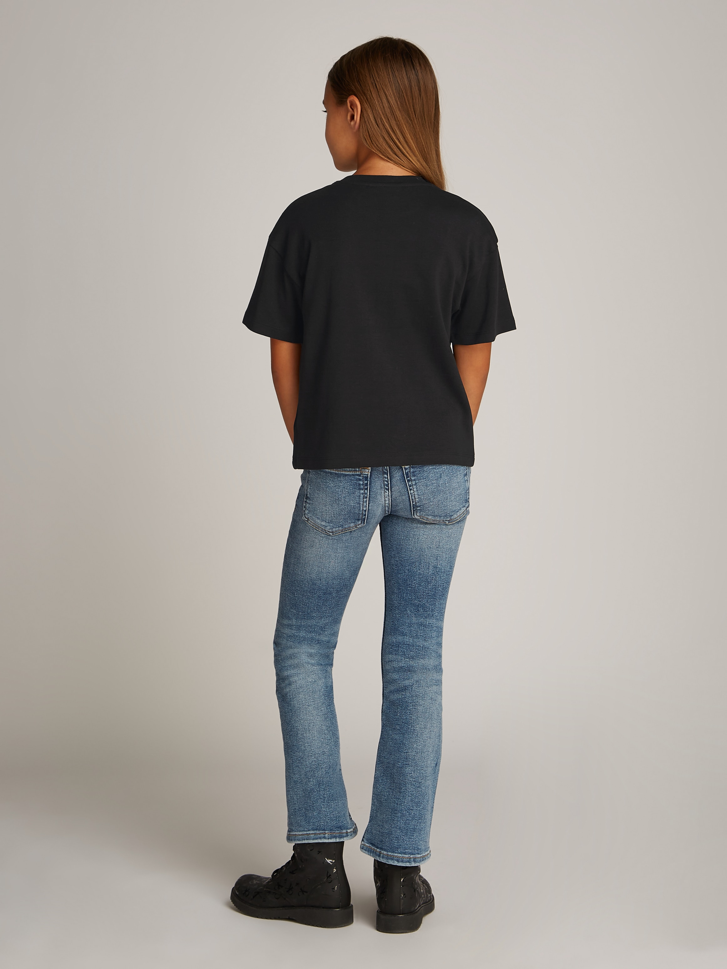 Calvin Klein Jeans T-Shirt »SCRIPT LOGO BOXY SS T-SHIRT«, mit grossem Logo