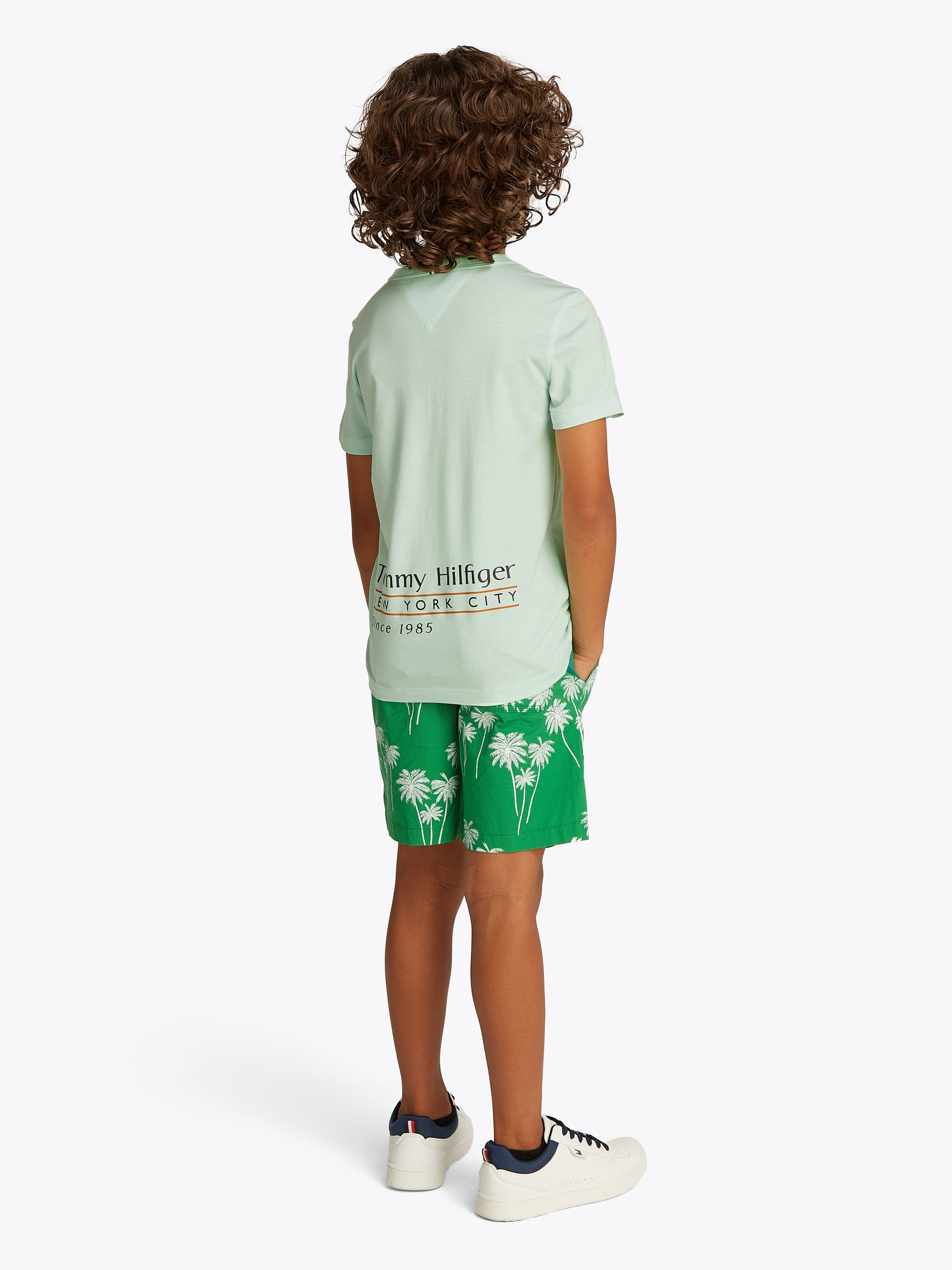 Tommy Hilfiger T-Shirt »FLAG FUN TEE SS«, mit Grafik-Logo