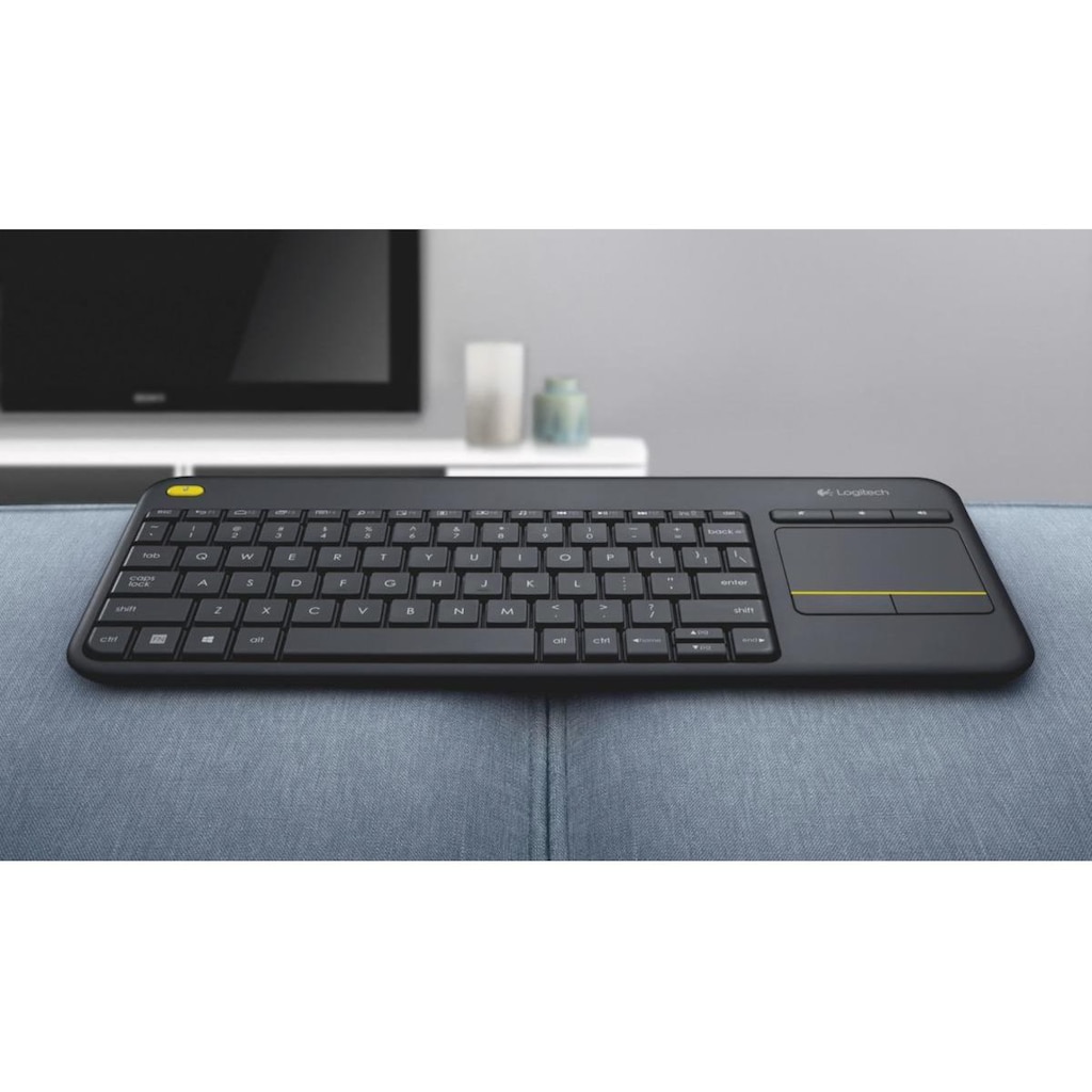 Logitech PC-Tastatur »K400 Plus US-Layout«, (Ziffernblock-Touchpad)