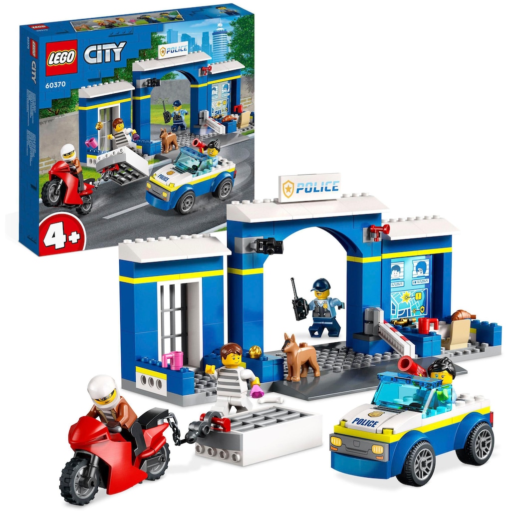 LEGO® Konstruktionsspielsteine »Ausbruch aus der Polizeistation (60370), LEGO® City«, (172 St.)