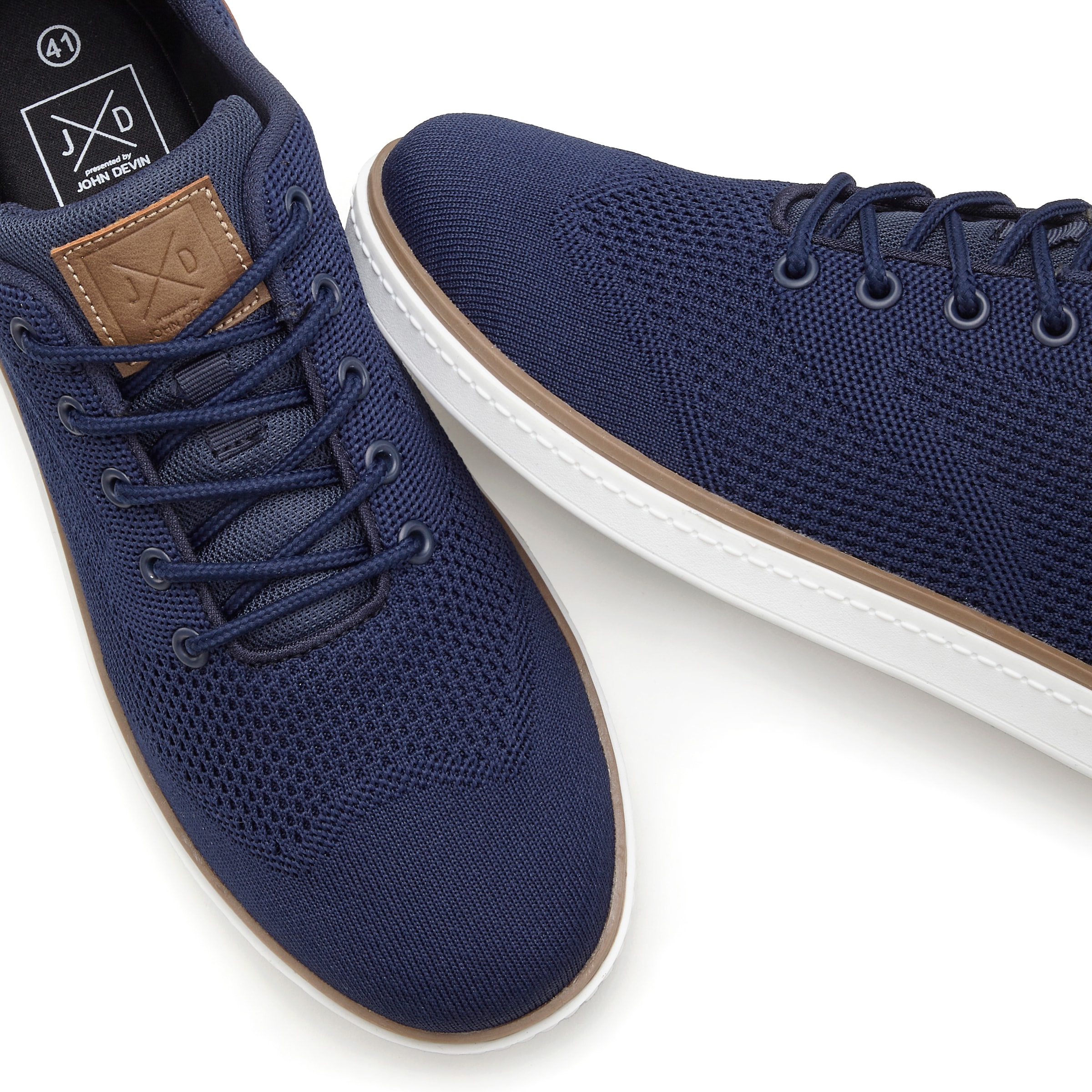 John Devin Sneaker »Schnürschuh«, Mesh-Optik, Freizeitschuh, Halbschuh, Schnürhalbschuh Unisex VEGAN