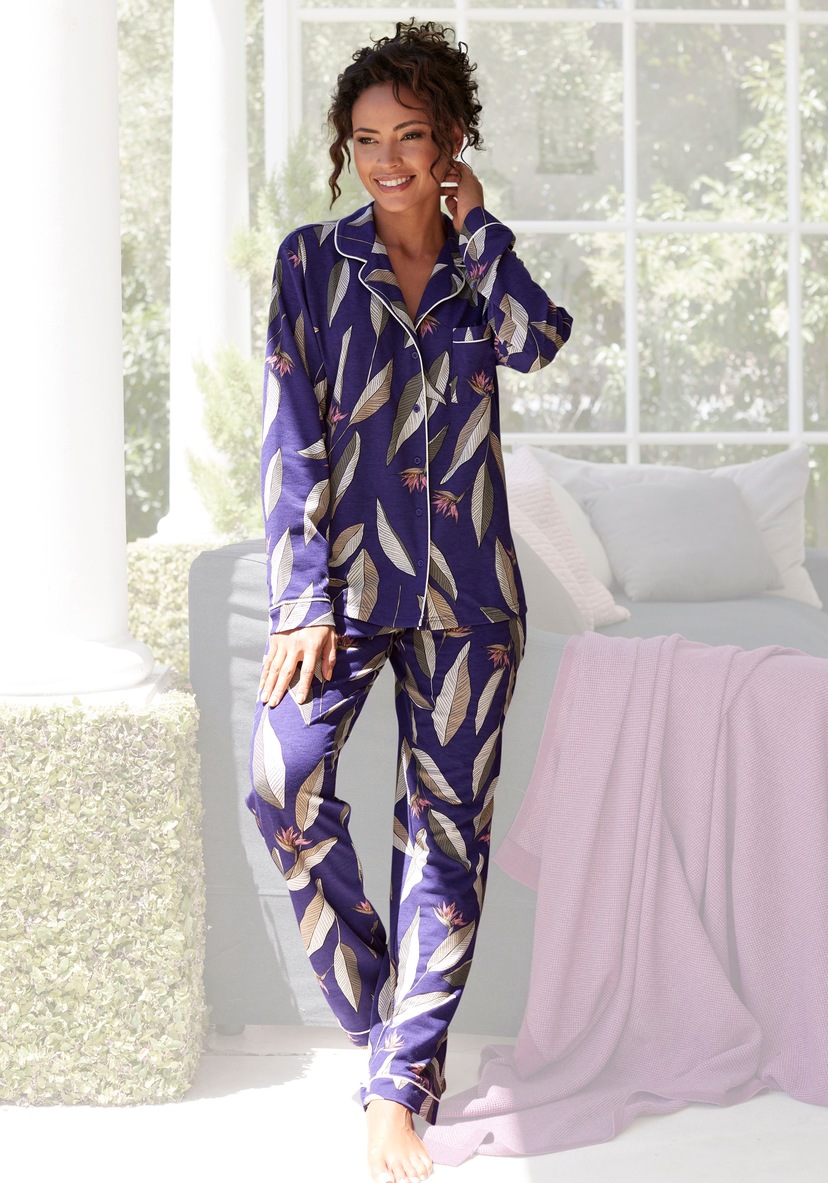 s.Oliver Pyjama, (2 tlg.), kaufen im Jelmoli-Versand Schweiz Karo-Muster klassischen online bei