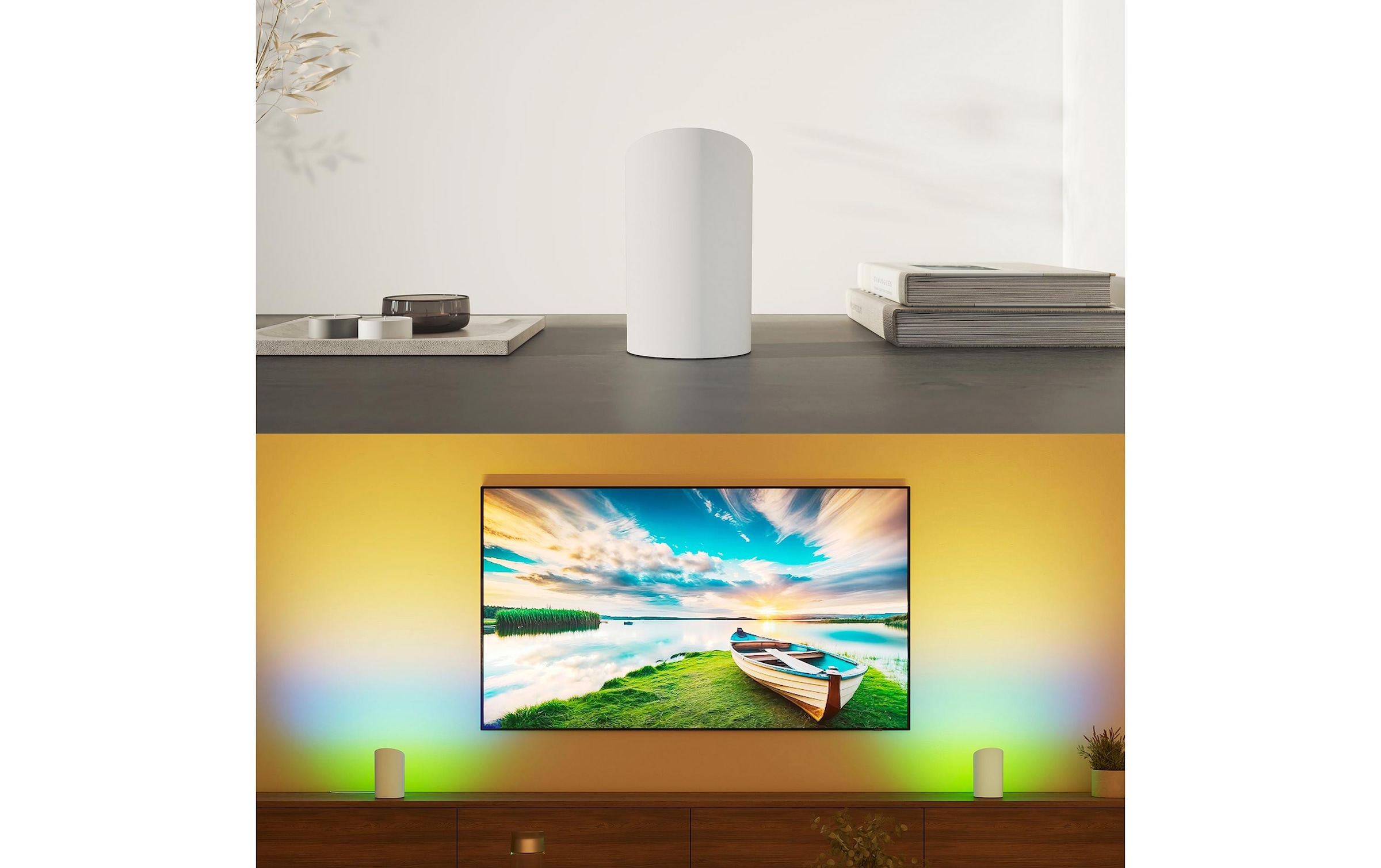 Philips Hue LED Tischleuchte »Play Wallwasher duo«, 2 flammig