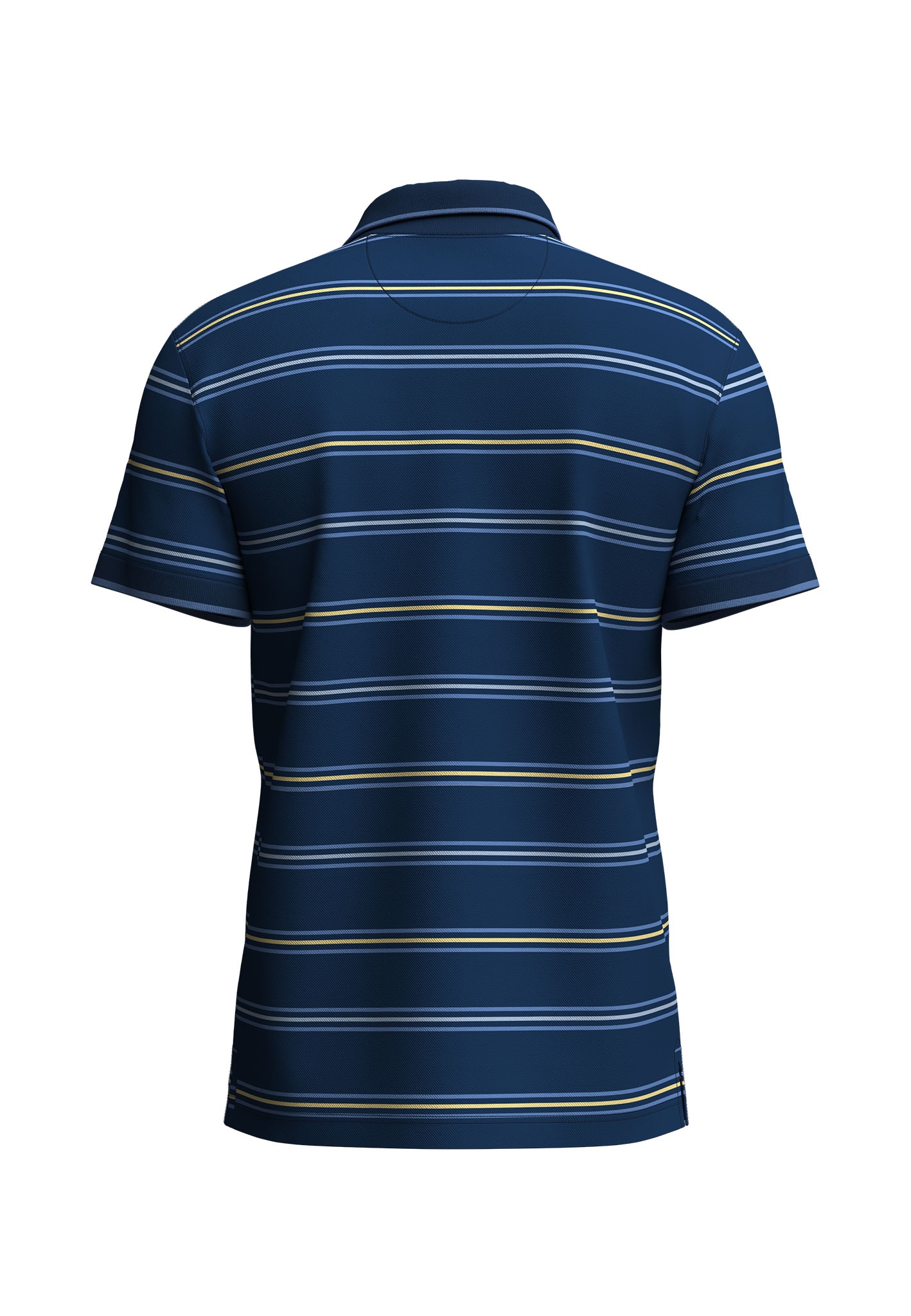 FYNCH-HATTON Poloshirt, gestreift, mit Logo-Stickerei