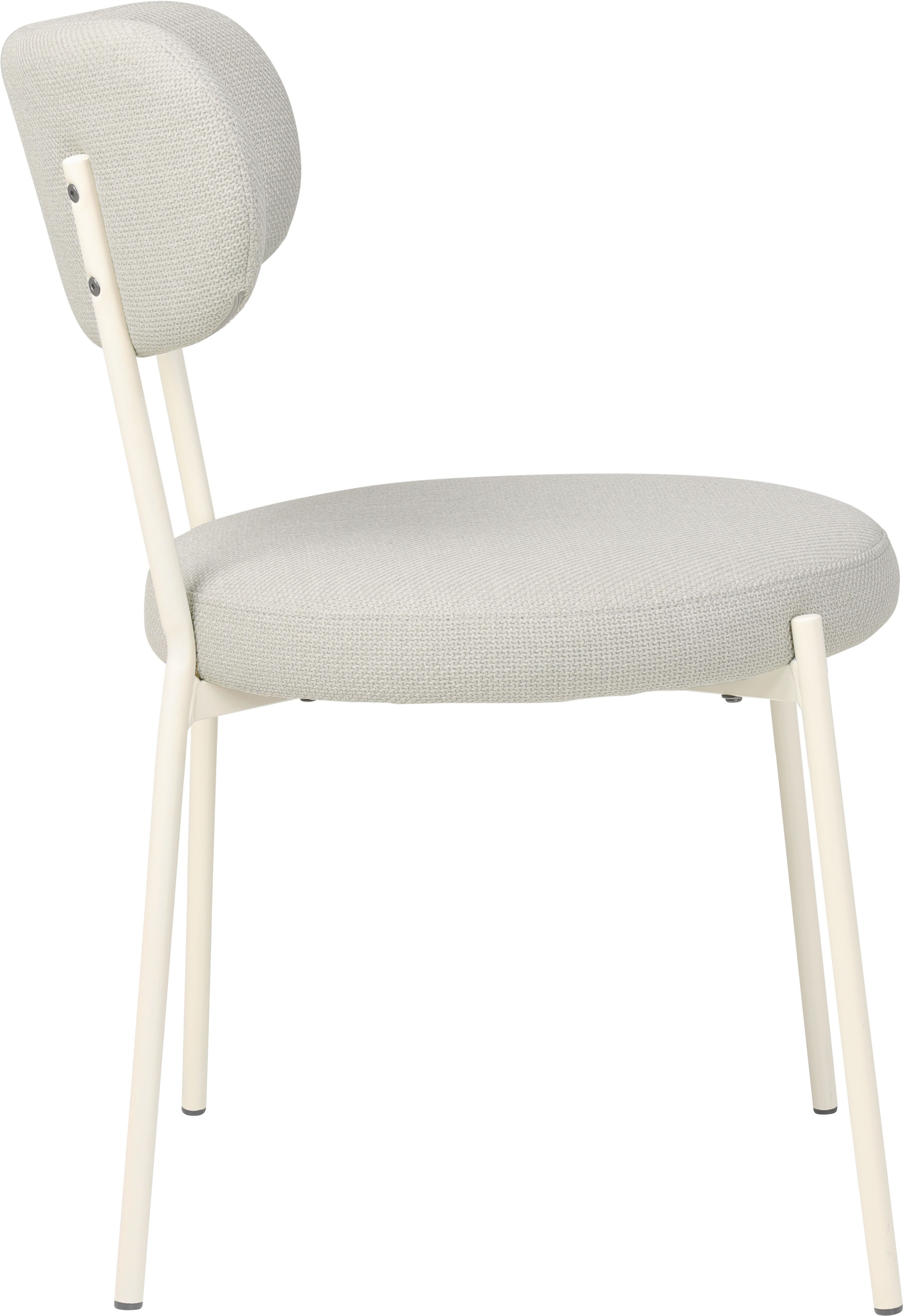 TOM TAILOR HOME 4-Fussstuhl »SOFT PAD CHAIR«, (Set), 2 St., Webstoff, Esszimmerstuhl, 4-Fussgestell, mit Rückenausschnitt