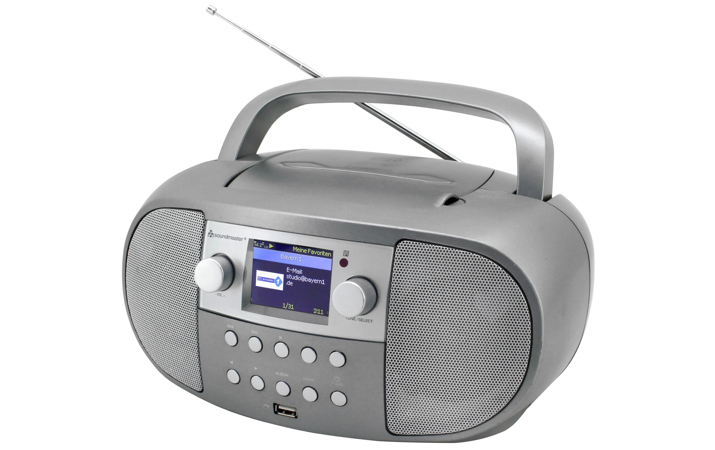 Soundmaster CD-Radiorecorder »SCD7600«, (Bluetooth Digitalradio (DAB+)-FM-Tuner-Internetradio)