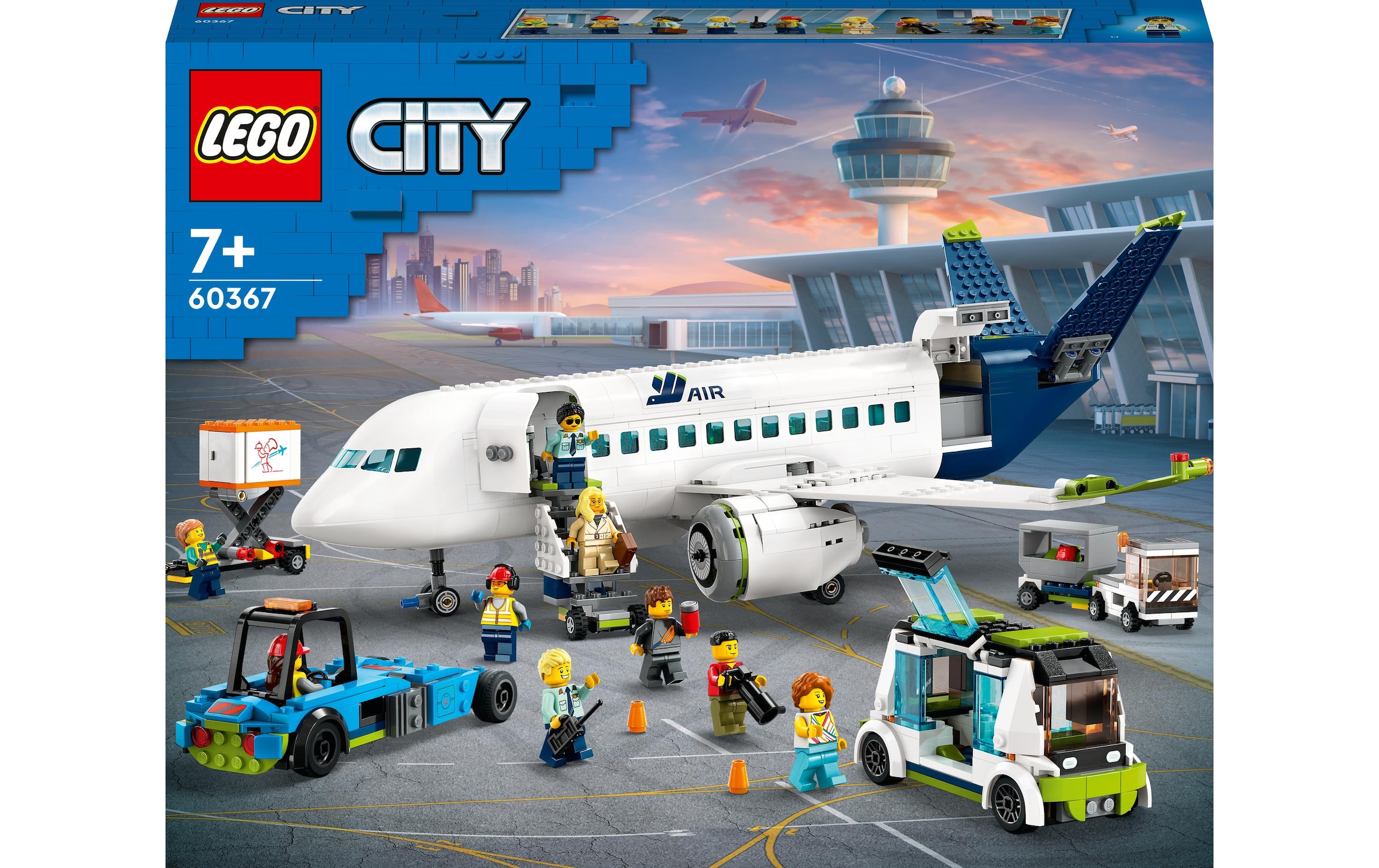 LEGO® Spielbausteine »Passagierflugzeug 60367«, (913 St.)