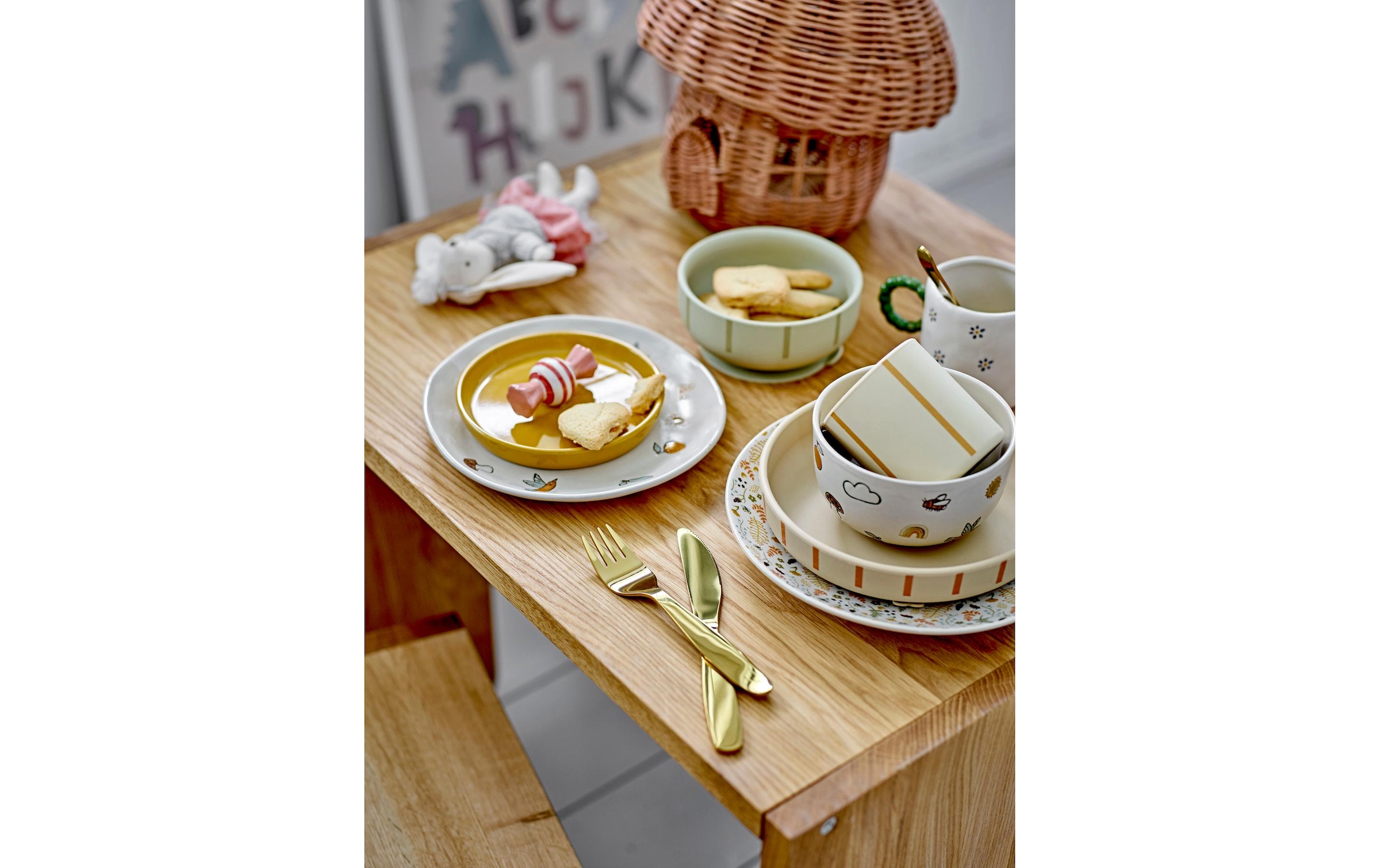 Bloomingville Kindergeschirr-Set »Agnes 3er Set«