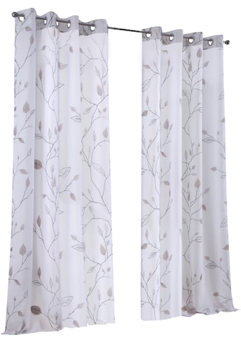 Kutti Vorhang »Bonnie«, (1 St.), Gardine, halbtransparent, bedruckt, Polyester kaufen