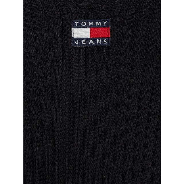 Tommy Jeans Strickkleid »TJW COLLAR BADGE SWEATER DRESS«, mit V-Ausschnitt  & Tommy Jeans Badge online shoppen bei Jelmoli-Versand Schweiz