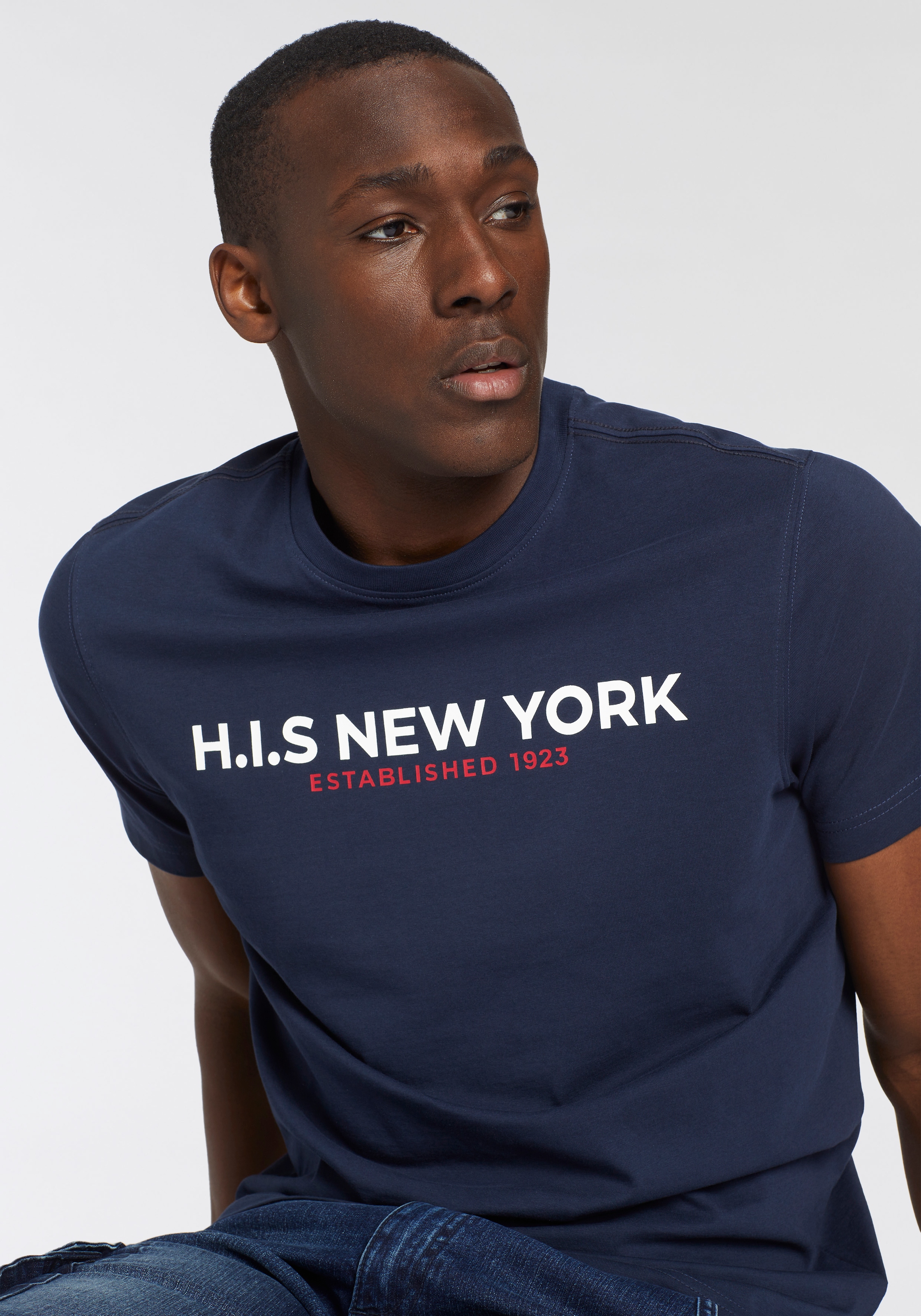 H.I.S T-Shirt, Mit grossem Frontprint