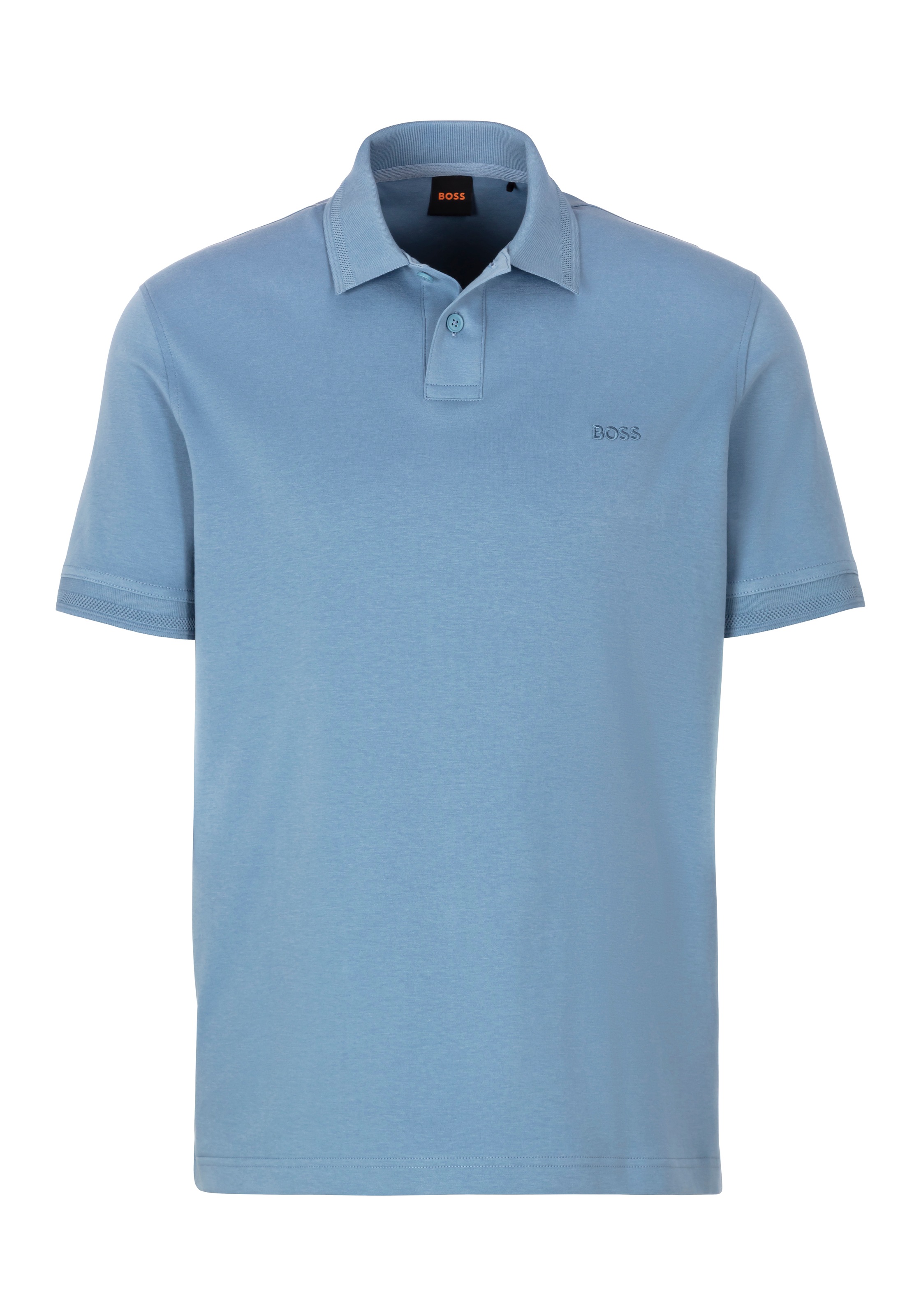 BOSS ORANGE Poloshirt »Pe Interlock« aus Baumwoll-Piqué mit Logo-Print Regular