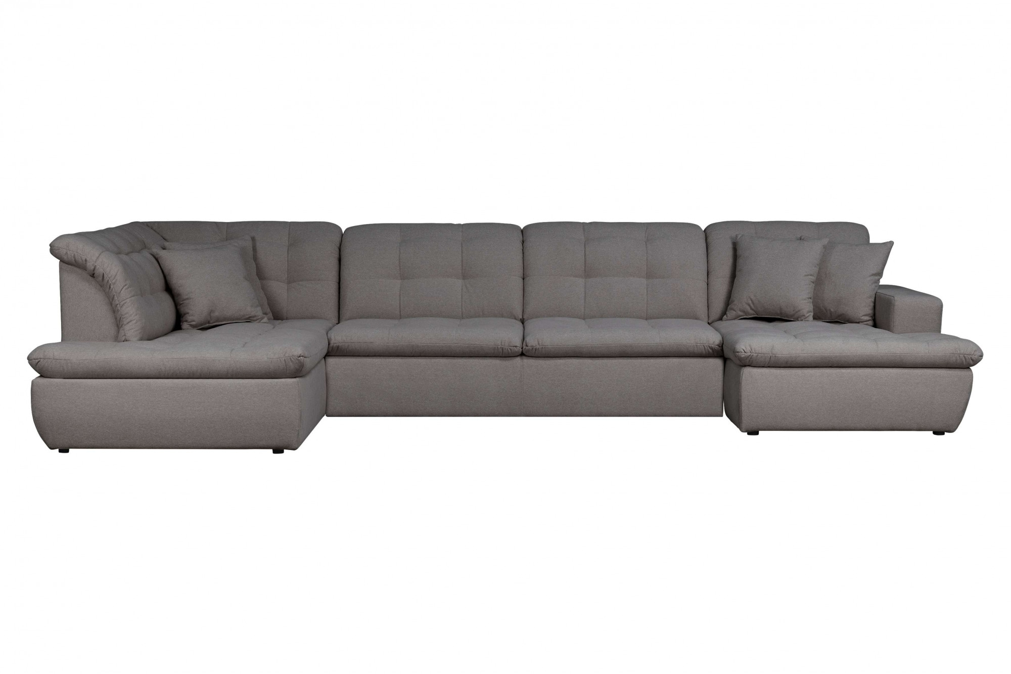 INOSIGN Wohnlandschaft »BRISBANE NEU U-Form«, mit feiner Steppung, Matten-Optik, incl. Zierkissen