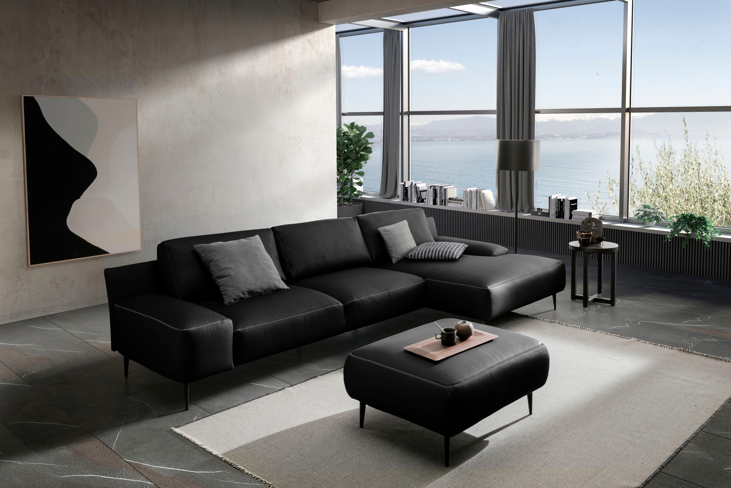 designwerk Ecksofa »Forma L-Form, zeitloses Designsofa mit aktuellem Fuss«, in hochwertiger Verarbeitung & tollem Sitzkomfort