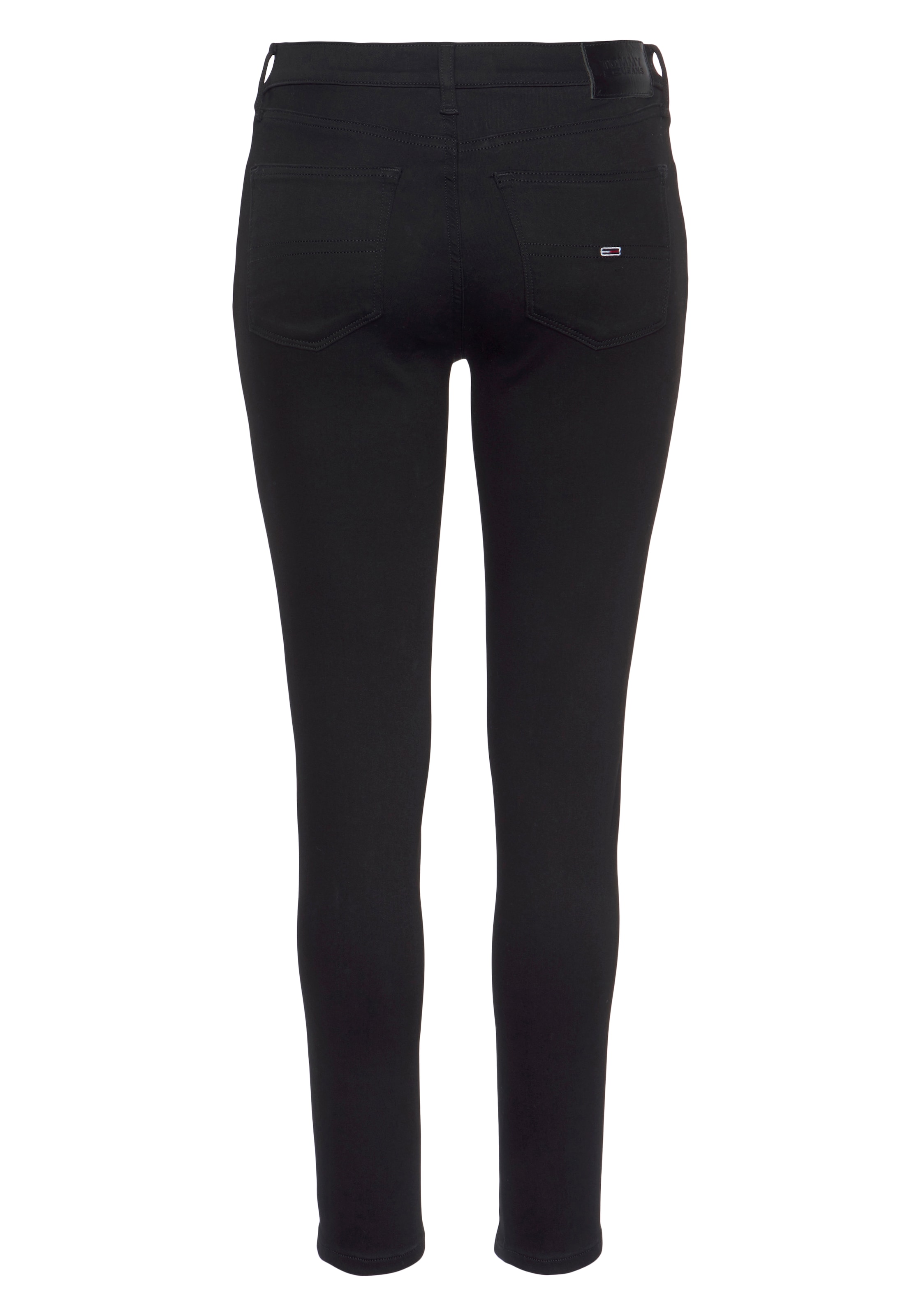 Tommy Jeans Skinny-fit-Jeans »Nora Mid Rise Skinny Fit«, mit Tommy Jeans Logo-Badge & Stickereien