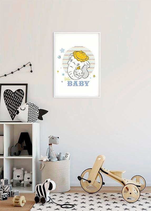 Komar Bild »Dumbo Little Baby«, Disney, (1 St.), Wandbild zur Dekoration im Kinderzimmer - ohne Rahmen