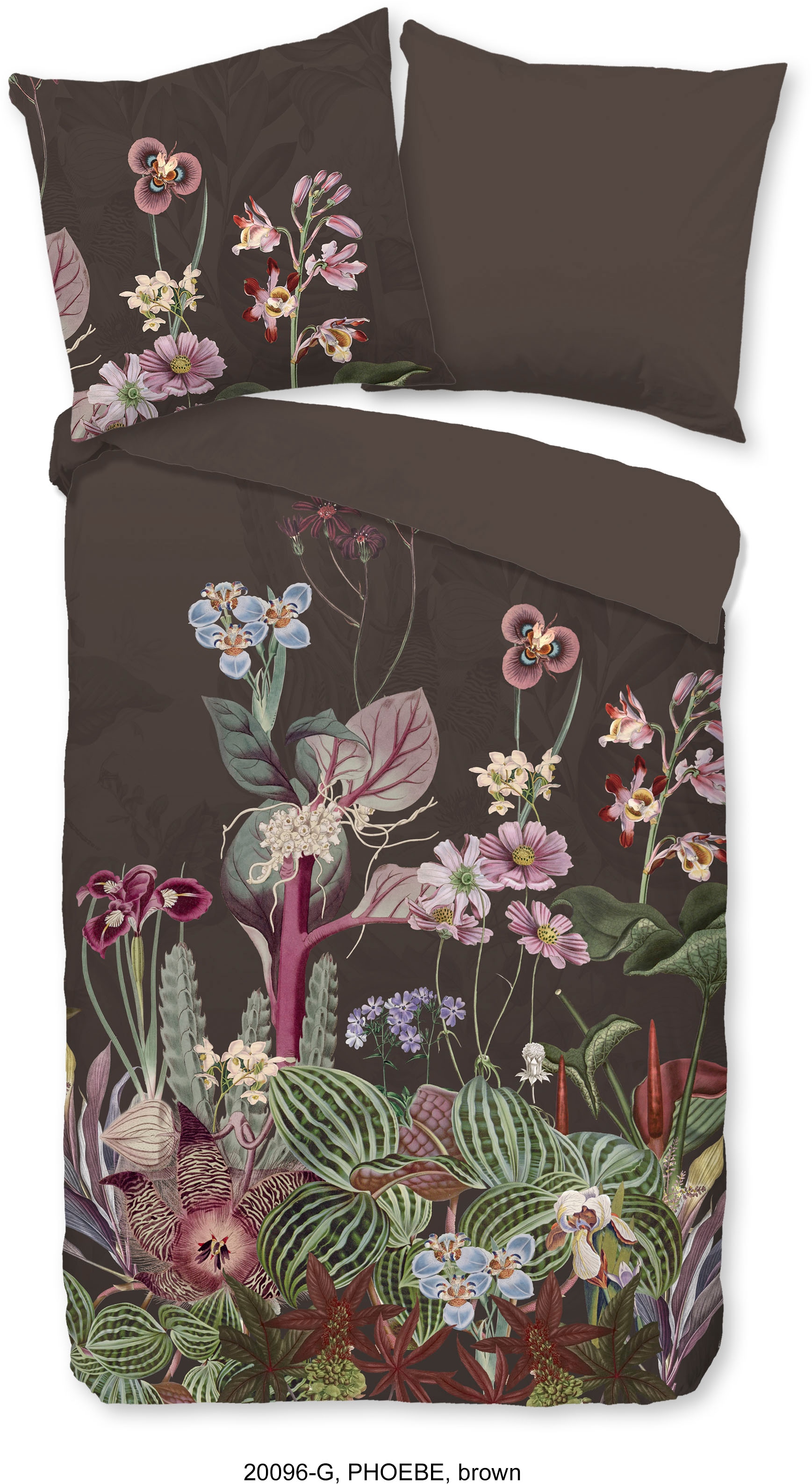 good morning Wendebettwäsche »Phoebe«, Baumwolle, 135x200, 2 Teilig, Reissverschluss, Wendeoptik, Braun