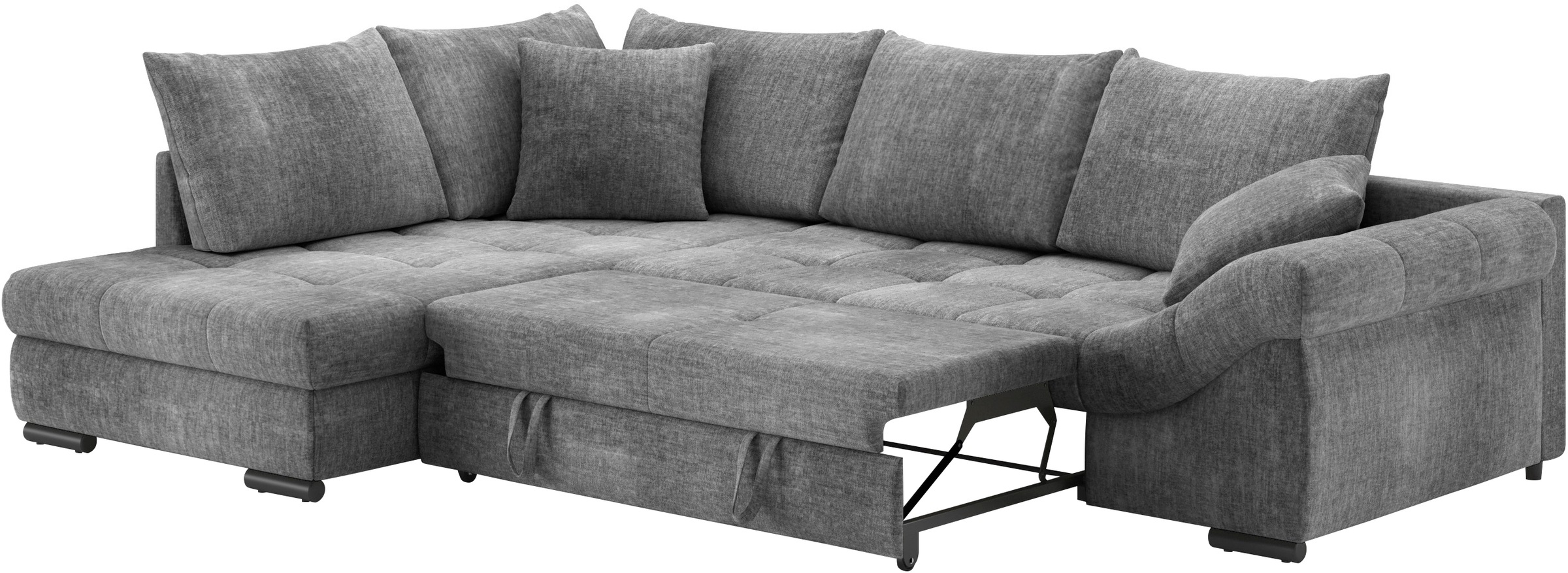 Mr. Couch Ecksofa »Allegro DuraFlex, L-Form«, Hochschläfer-Bettauszug, Kaltschaumpolsterung, bis 140 kg belastbar