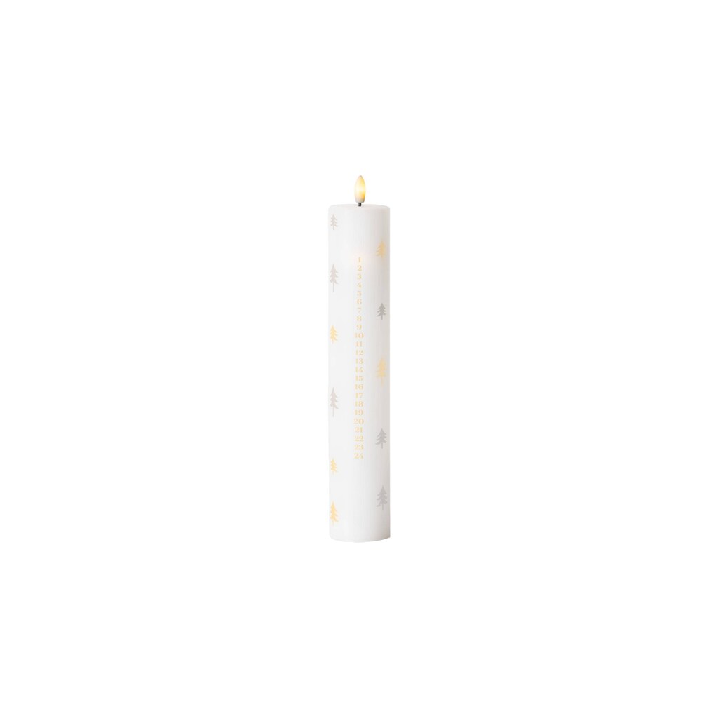 Sirius Adventskerze »LED-Kerzen Advent Calendar Tannen«
