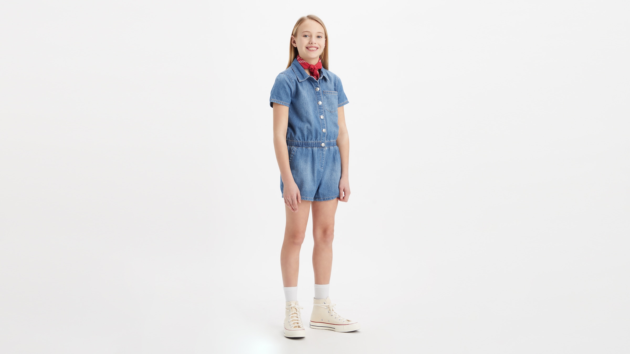 Levi's® Kids Jumpsuit mit Knopfleiste
