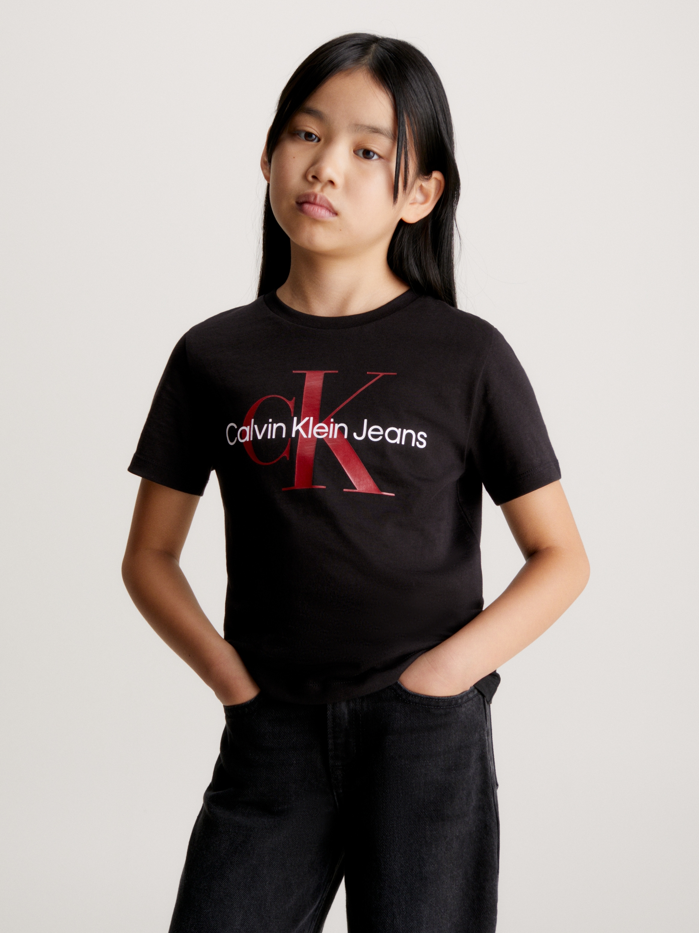 T-Shirt »CK MONOGRAM SS T-SHIRT«, für Kinder bis 16 Jahre