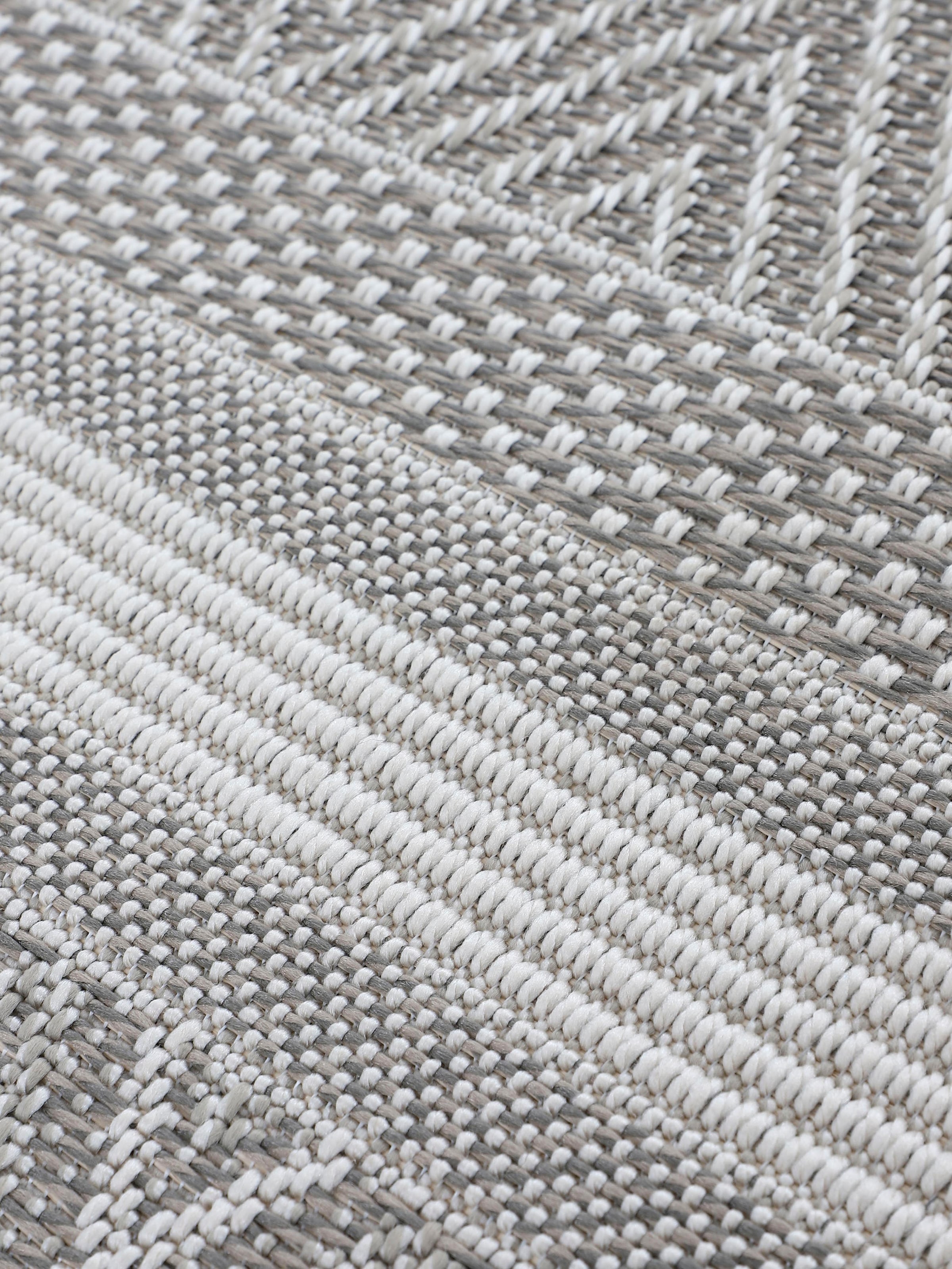 carpetfine Läufer »Boho 101«, rechteckig, 4 mm Höhe, robustes Flachgewebe, Sisal Optik, UV-beständig, Aussenbereich