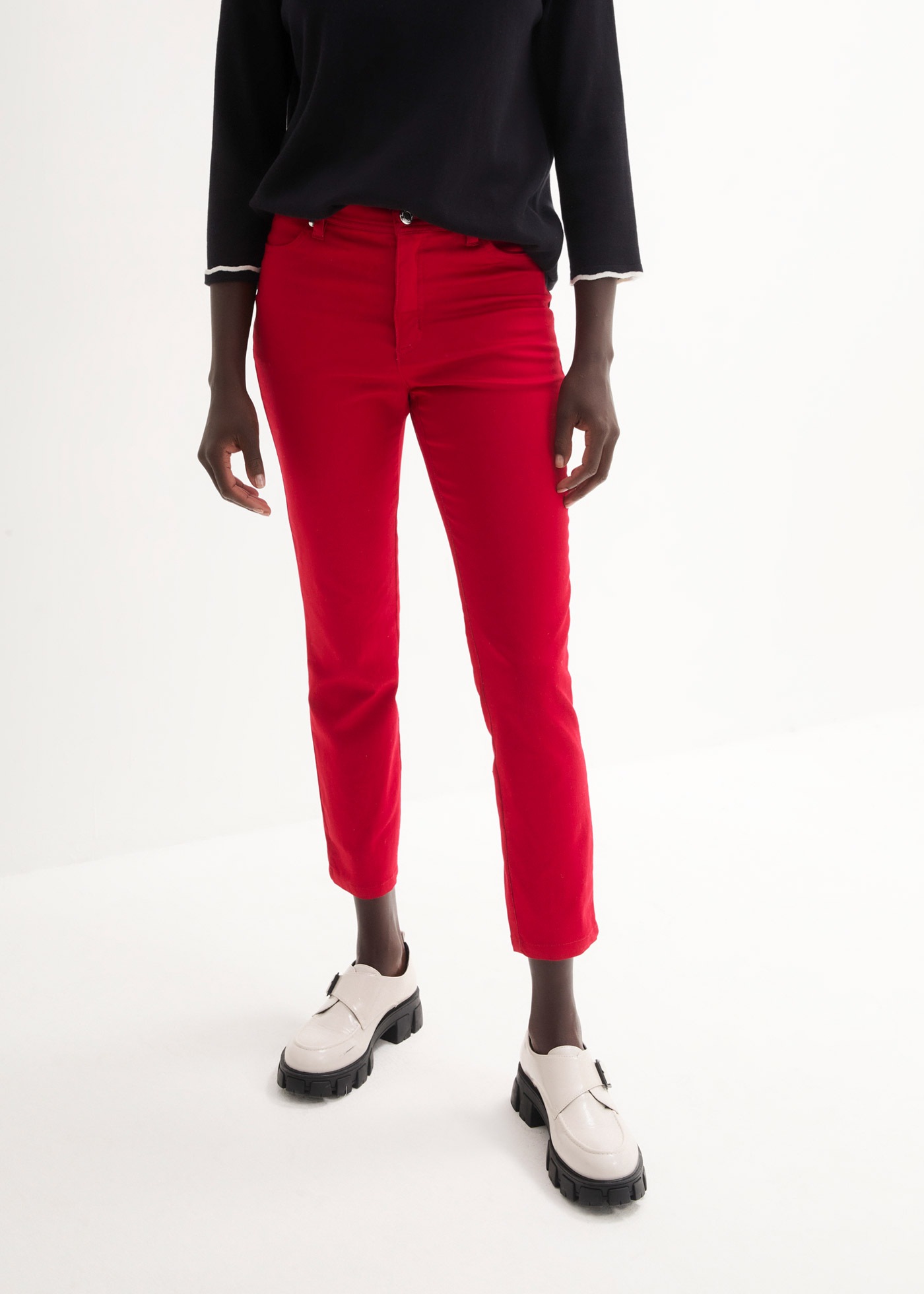 bonprix Stretch-Hose »Stretchhose aus Baumwolle« Stretchhose aus Baumwolle