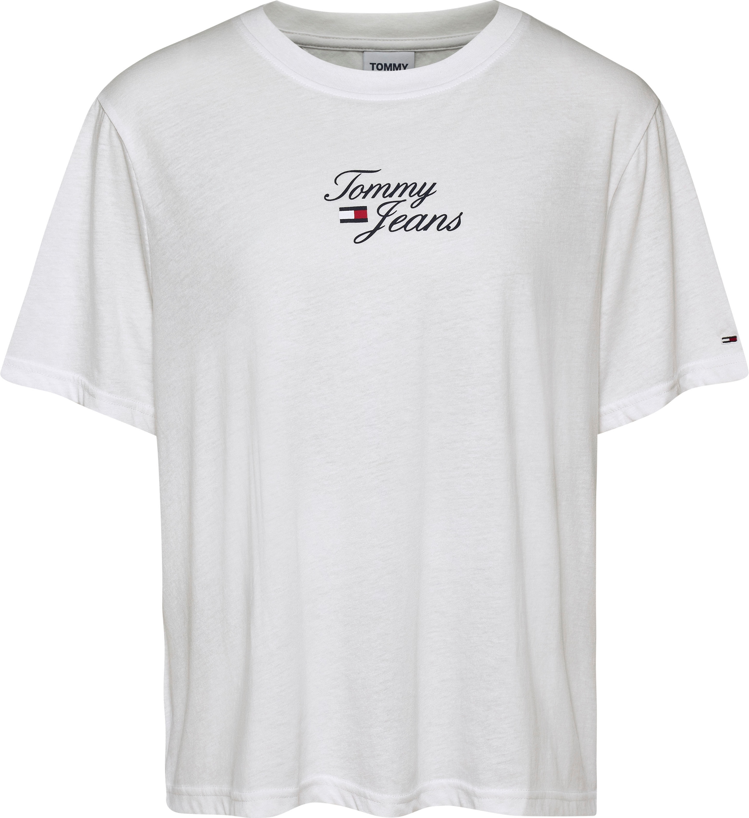 Tommy Jeans Curve T-Shirt LOGO online SIZE 1 »TJW CURVE Jelmoli-Versand SS«, CRV Tommy ESSENTIAL Schriftzug | ,mit kaufen REG PLUS Jeans