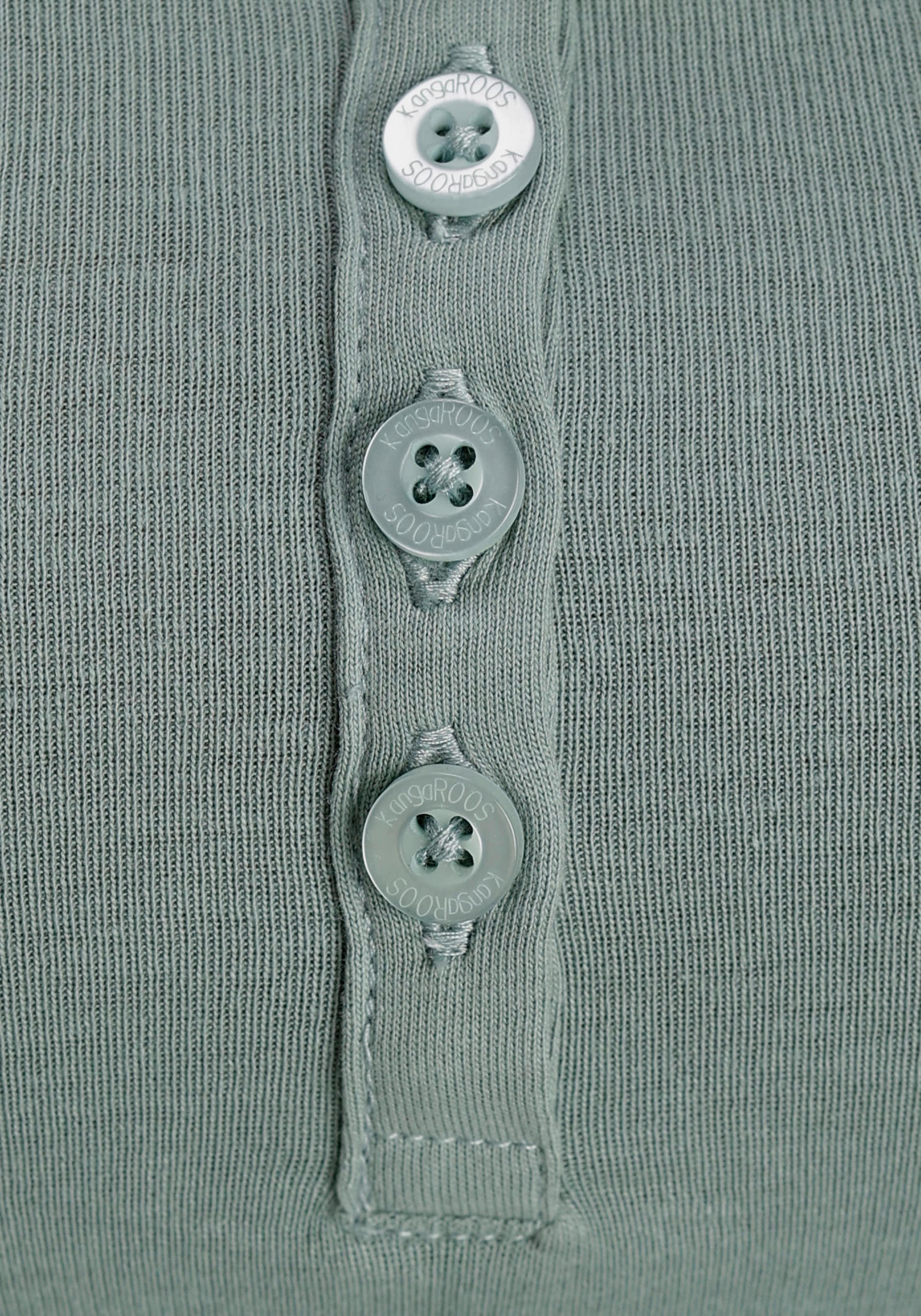 KangaROOS Tanktop, (Packung, 2 tlg., 2er-Pack), einmal mit und einmal ohne Knopfleiste