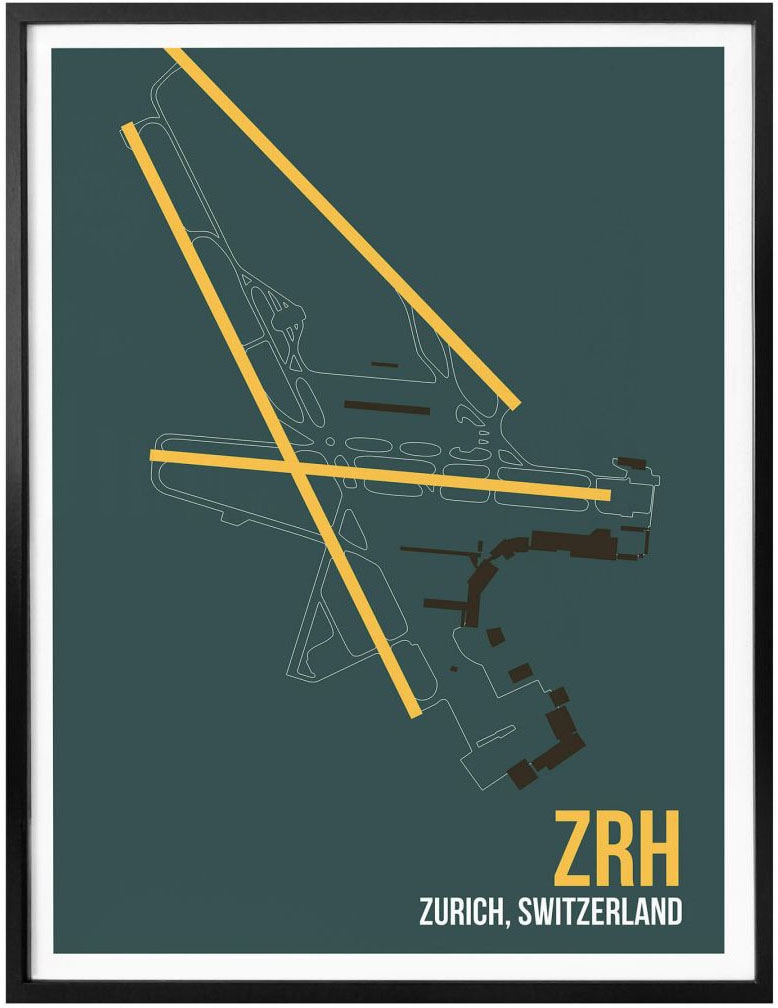 Wall-Art Poster »Wandbild ZRH Grundriss Zürich«, Grundriss, (1 St.), Poster,  Wandbild, Bild, Wandposter online bestellen | Jelmoli-Versand | Poster