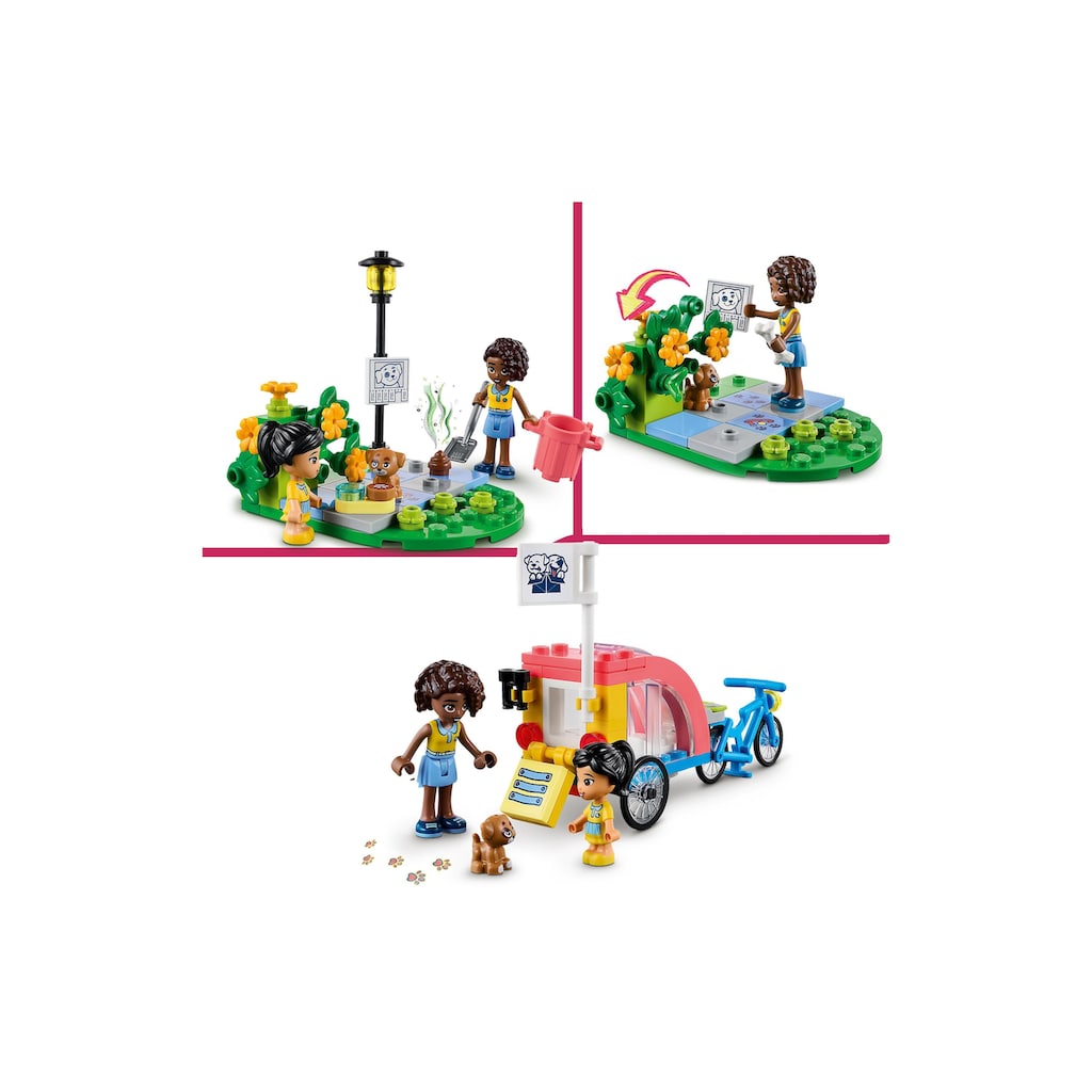 LEGO® Konstruktionsspielsteine »Hunderettungsfahrrad«, (125 St.)