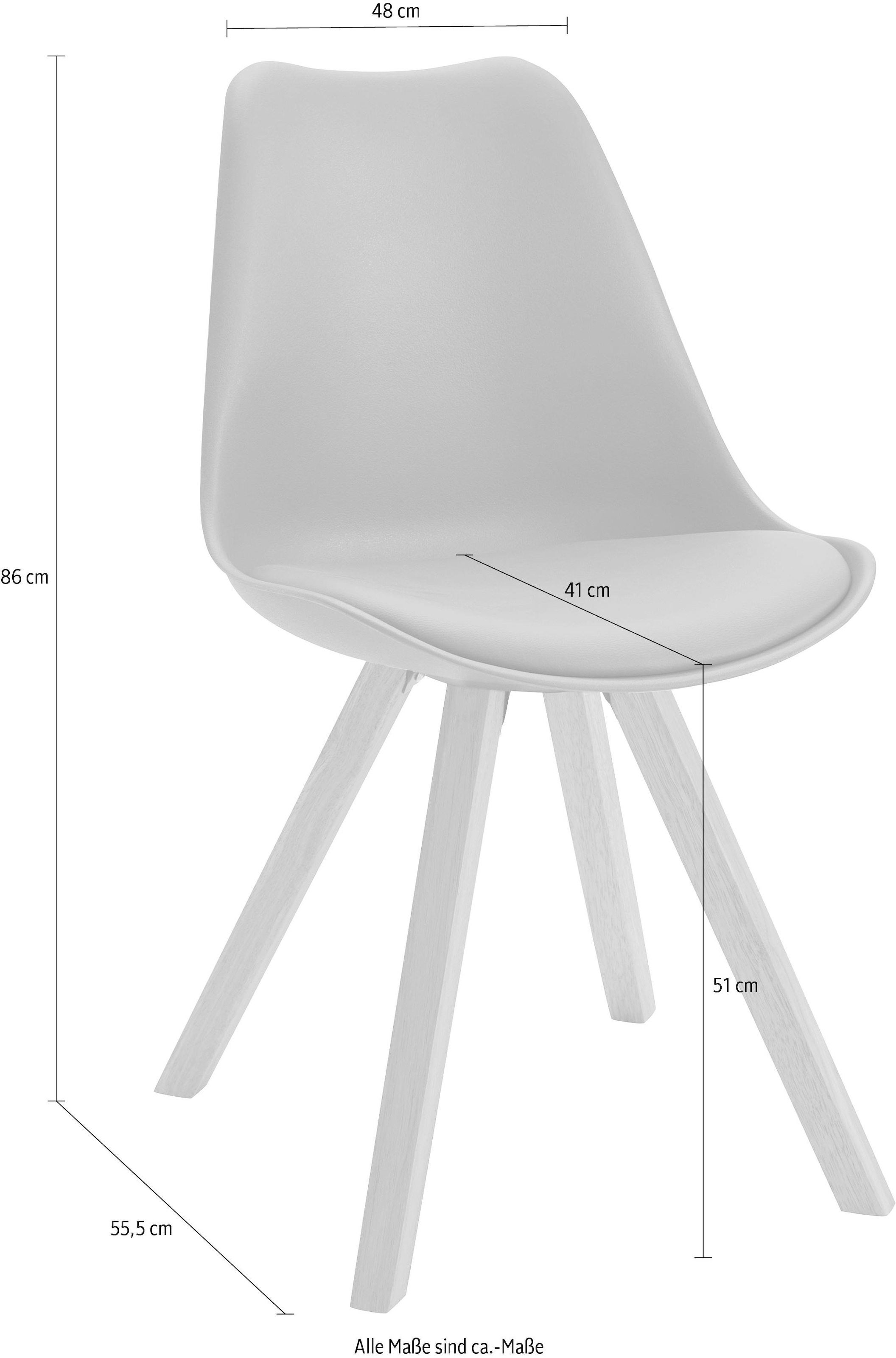 Homexperts Esszimmerstuhl »Kaja«, (Set), 2 St., Kunstleder, Sitzschale mit  Sitzkissen in Kunstleder online bestellen | Jelmoli-Versand