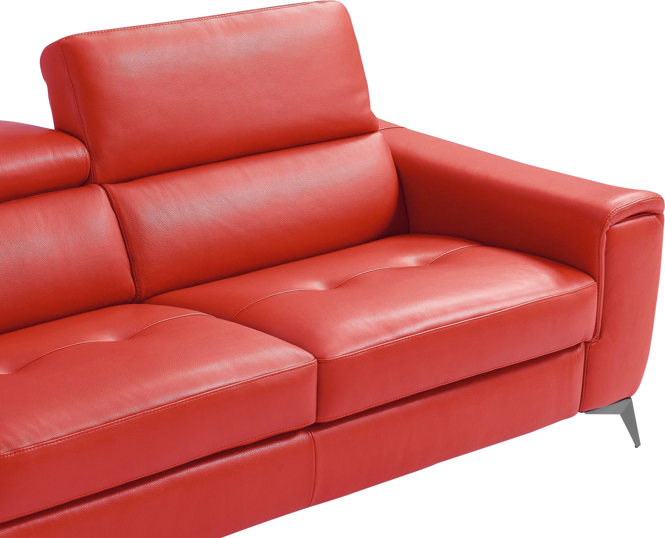 Egoitaliano Schlafsofa »Francine, Designsofa, Loungesofa mit Dauerschlaffunktion, Bettfunktion«, hochwertiger Metallbettrahmen & Matratze, Kopfteil manuell verstellbar
