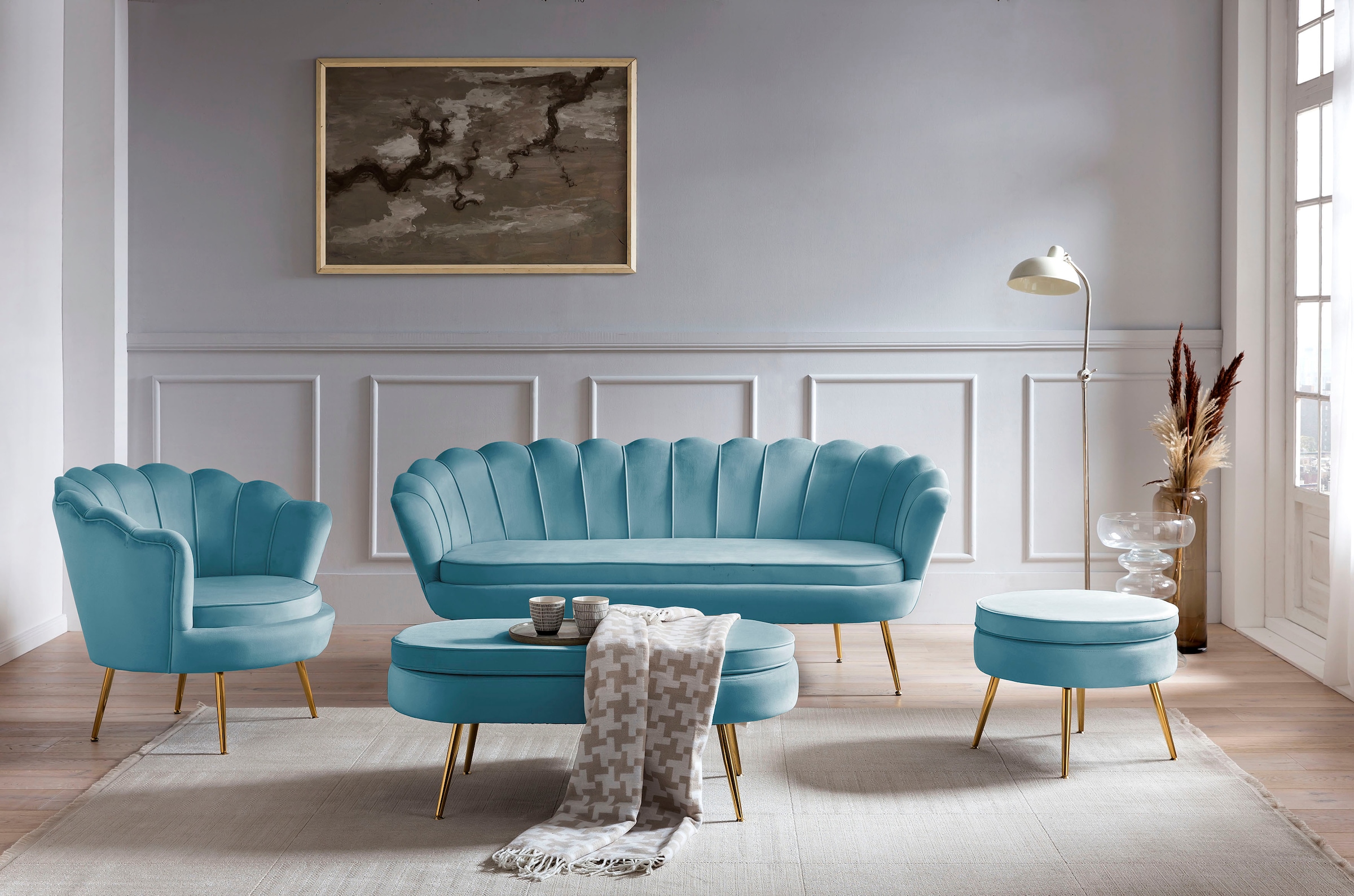 SalesFever Loungesessel »Clam«, extravagantes Muscheldesign