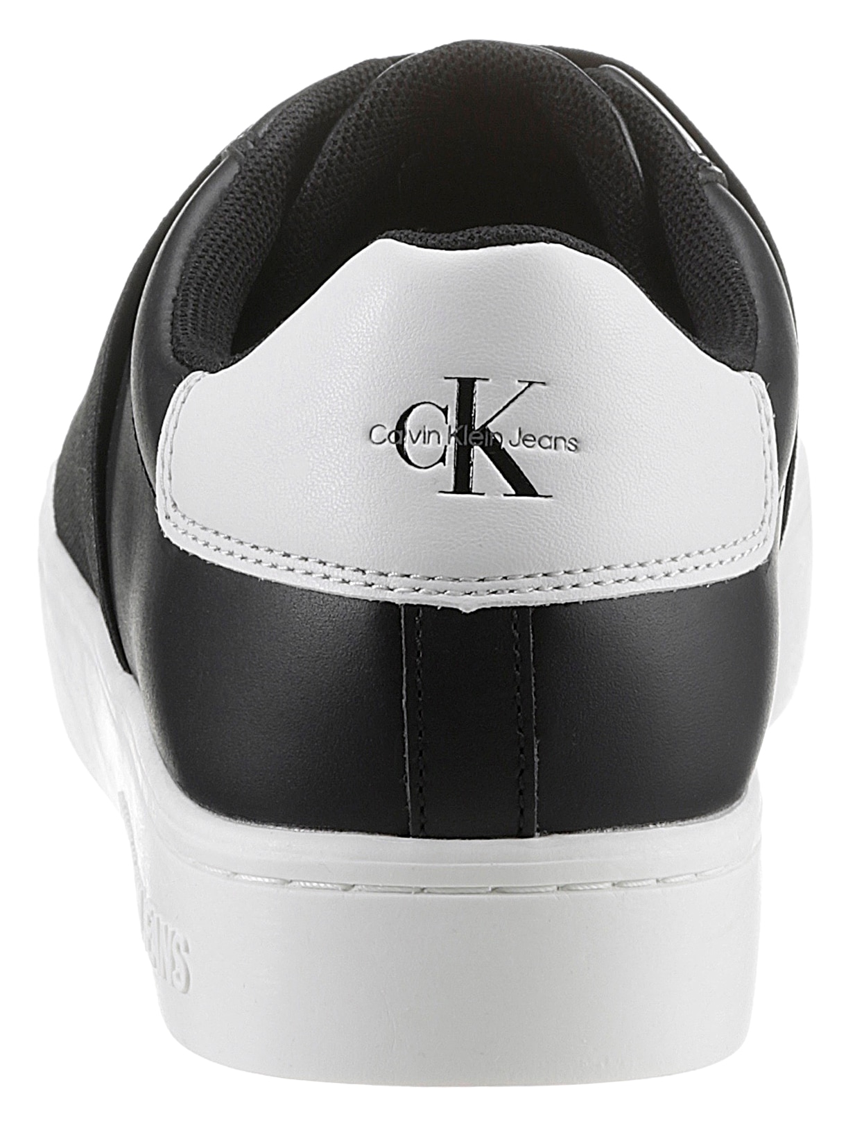 Calvin Klein Jeans CLASSIC CUPSOLE ELAST WEBBING - Slip-ons - black 