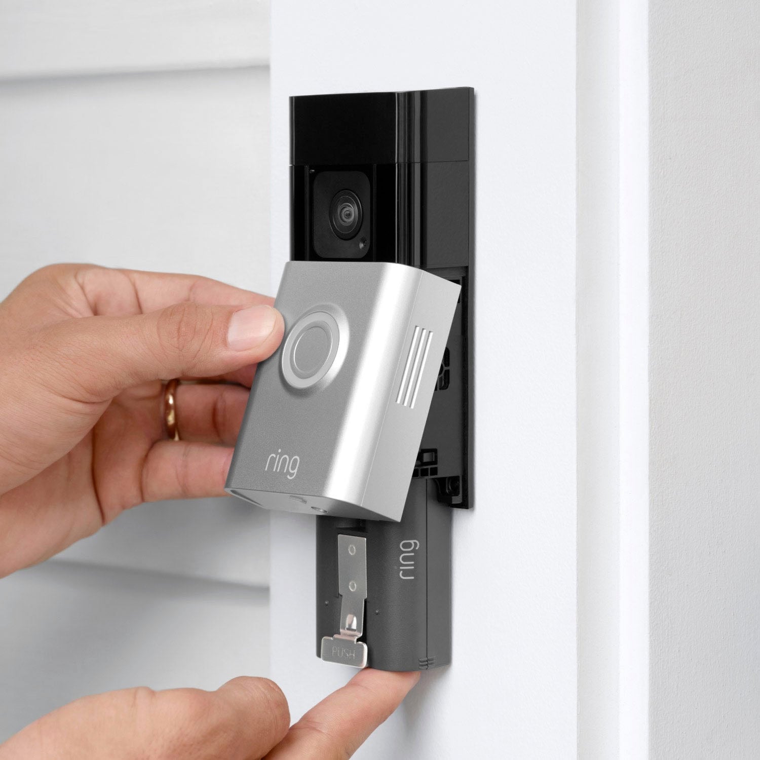 Ring Smart Home Türklingel »Akku-Videotürklingel Plus«, Aussenbereich-Innenbereich