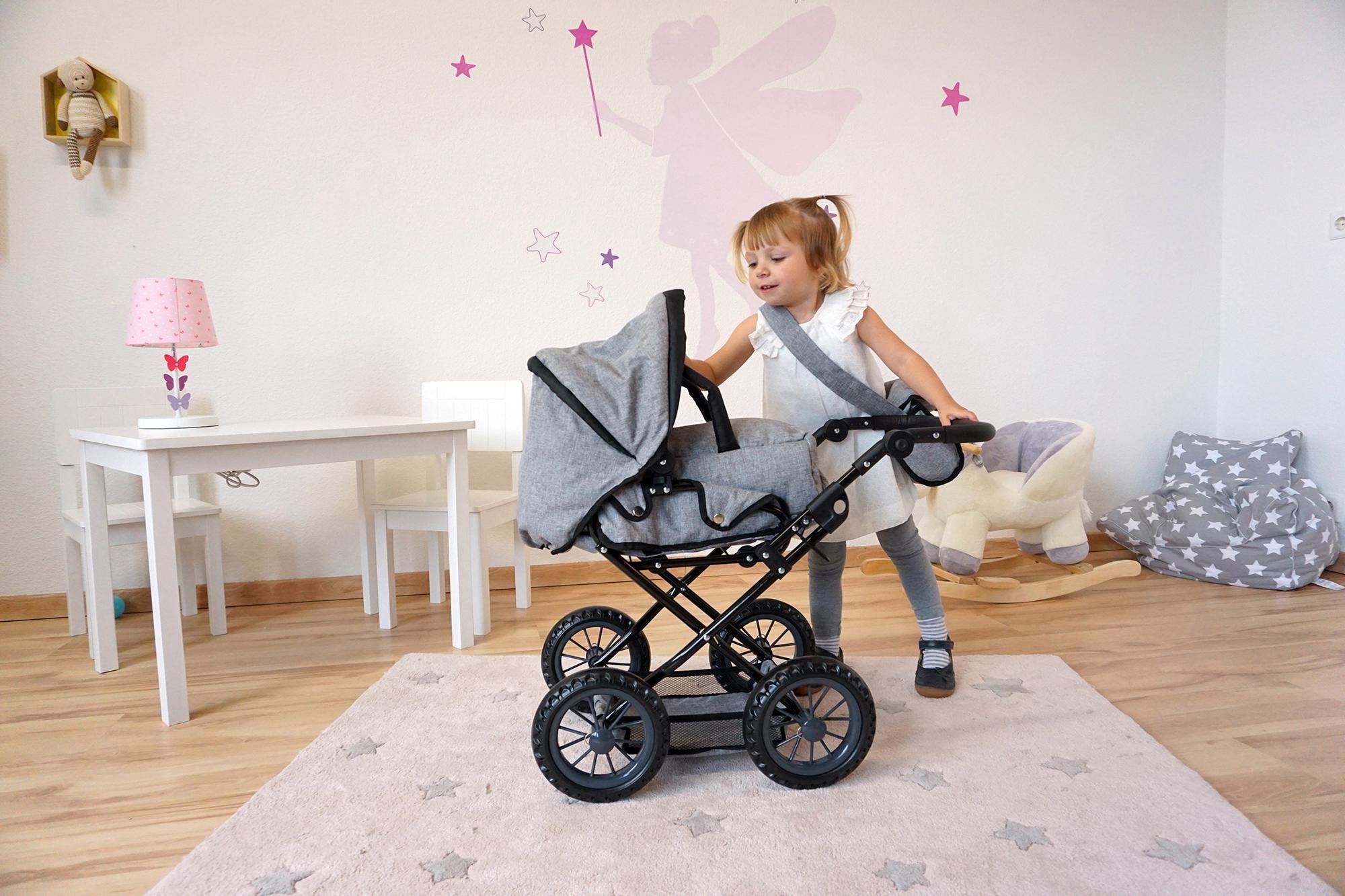 Knorrtoys® Kombi-Puppenwagen »Ruby - Stone«, mit Wickeltasche