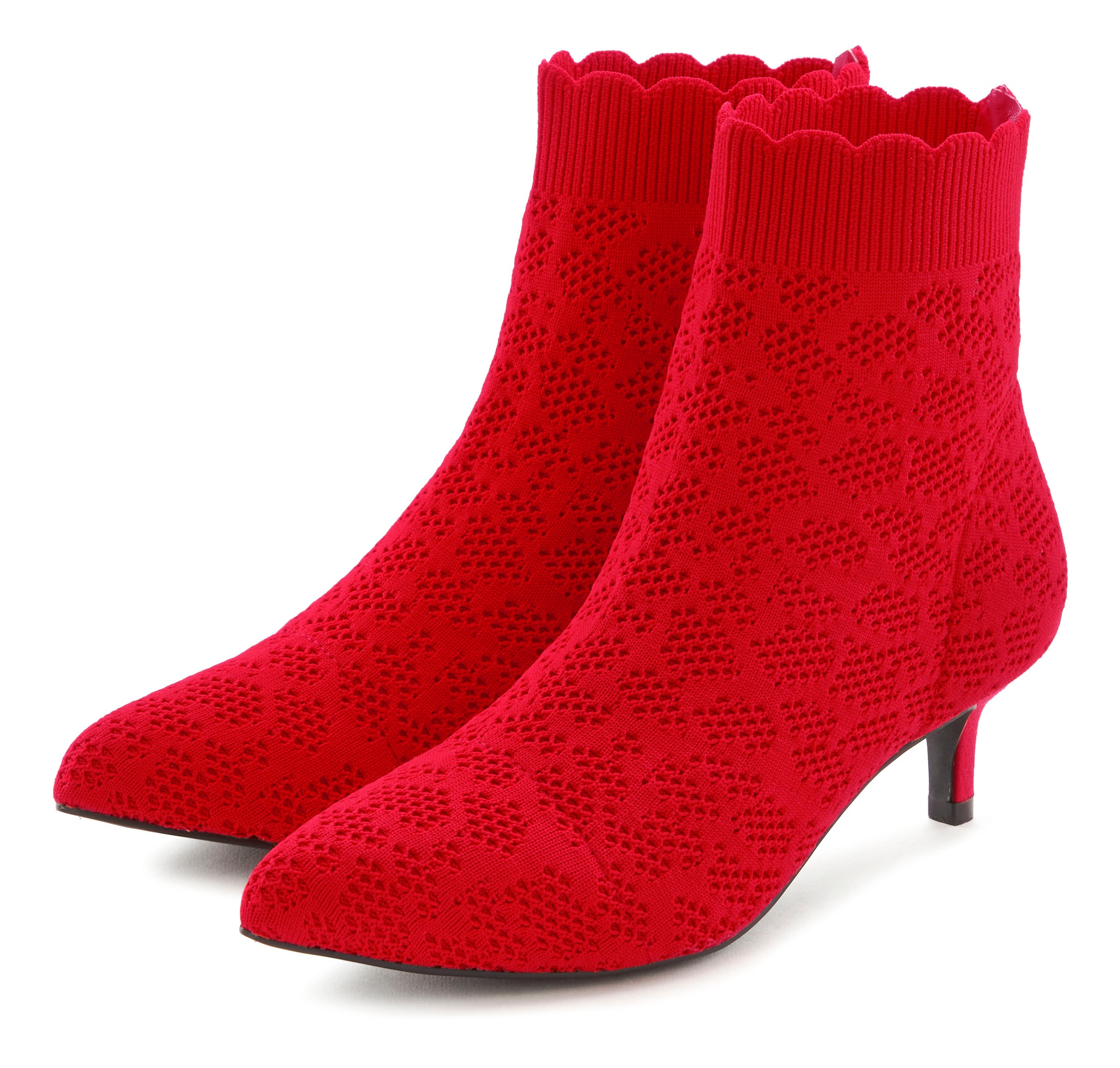 LASCANA Ankleboots »Sock Boot,« High Heel Stiefelette, Stiefel, kleiner Absatz & elastischer Spitze