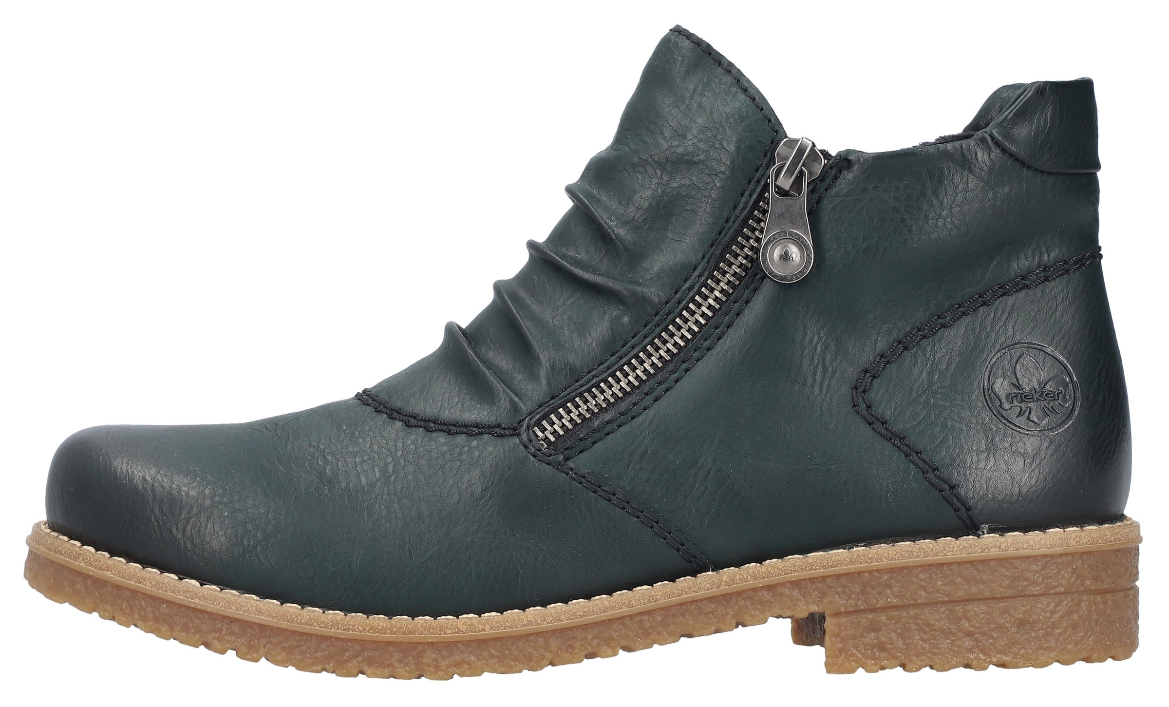 Rieker Stiefelette, Schlupfboots, Ankleboots mit beidseitigem Reissverschluss