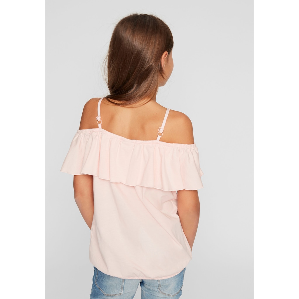 KIDSWORLD Carmenshirt, mit weitem Carmenausschnitt