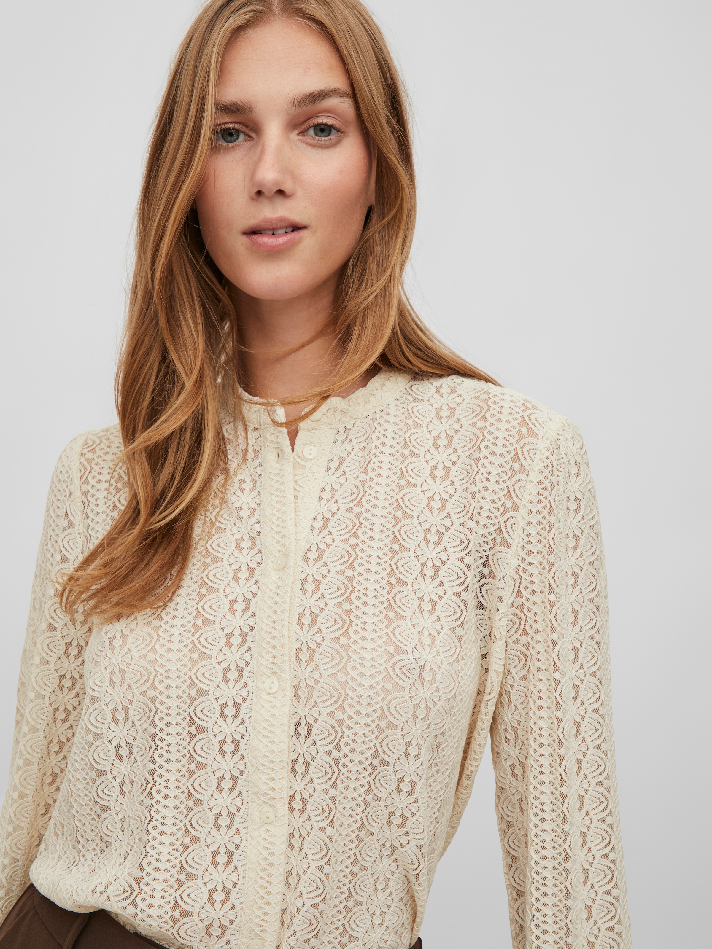 Vila Blusenshirt »VICHIKKA LACE L/S SHIRT- NOOS«